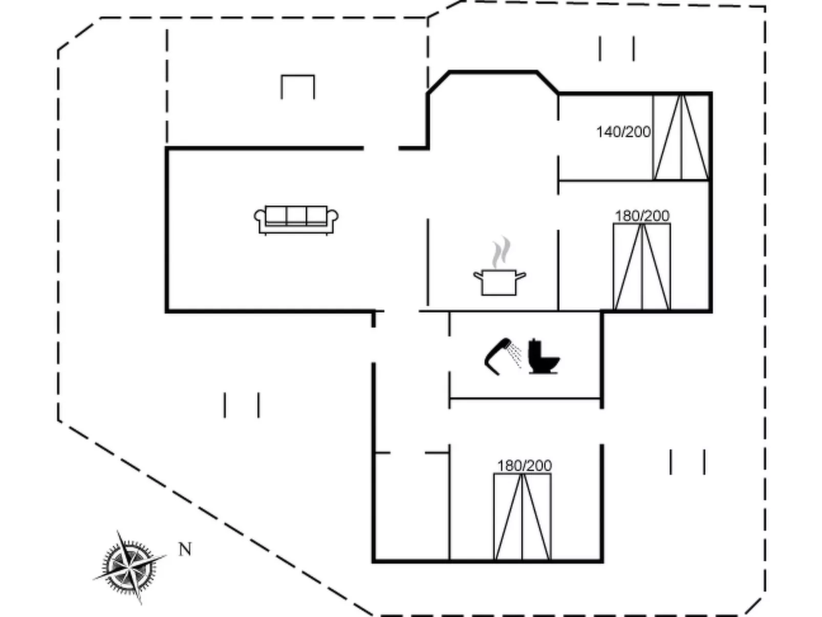 "Aise" - 75m from the sea