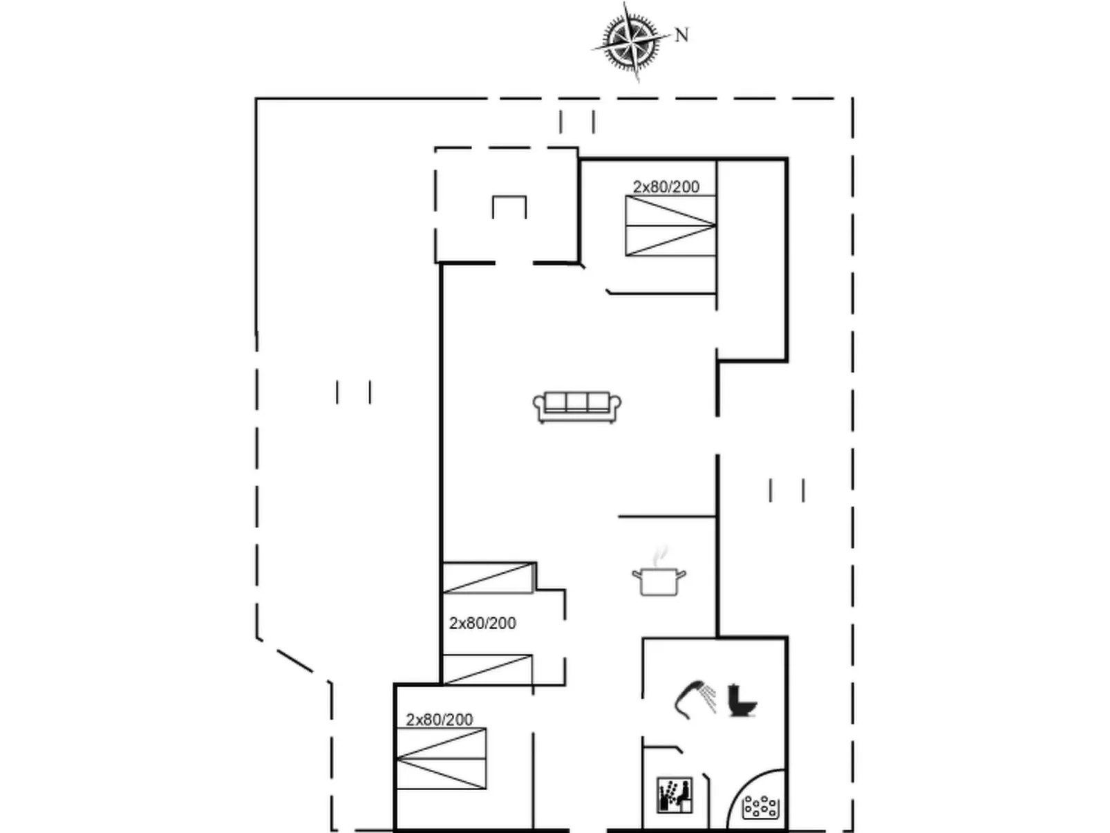 "Tinka" - 1.2km to the fjord