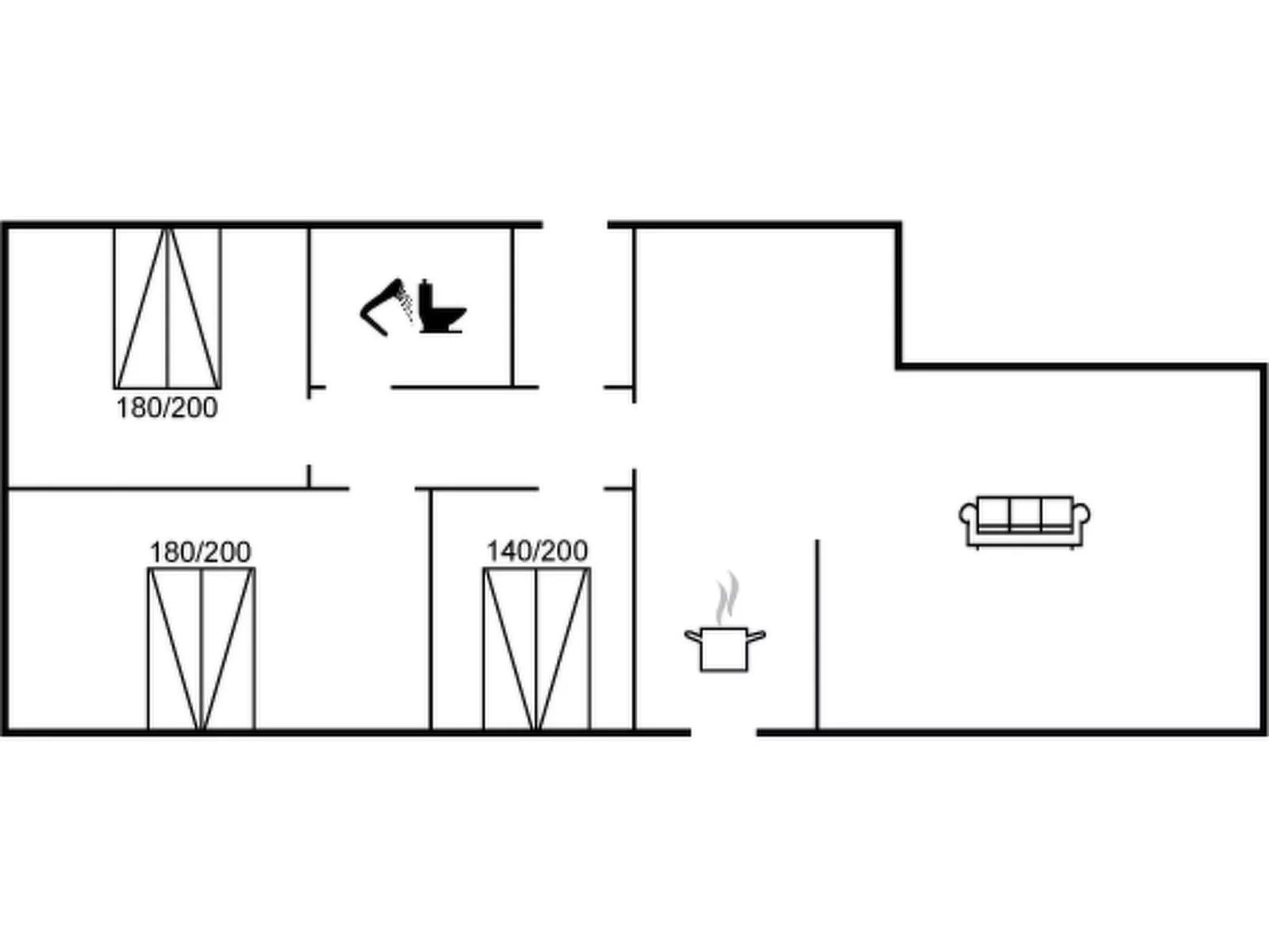 "Gundhild" - 250m from the sea