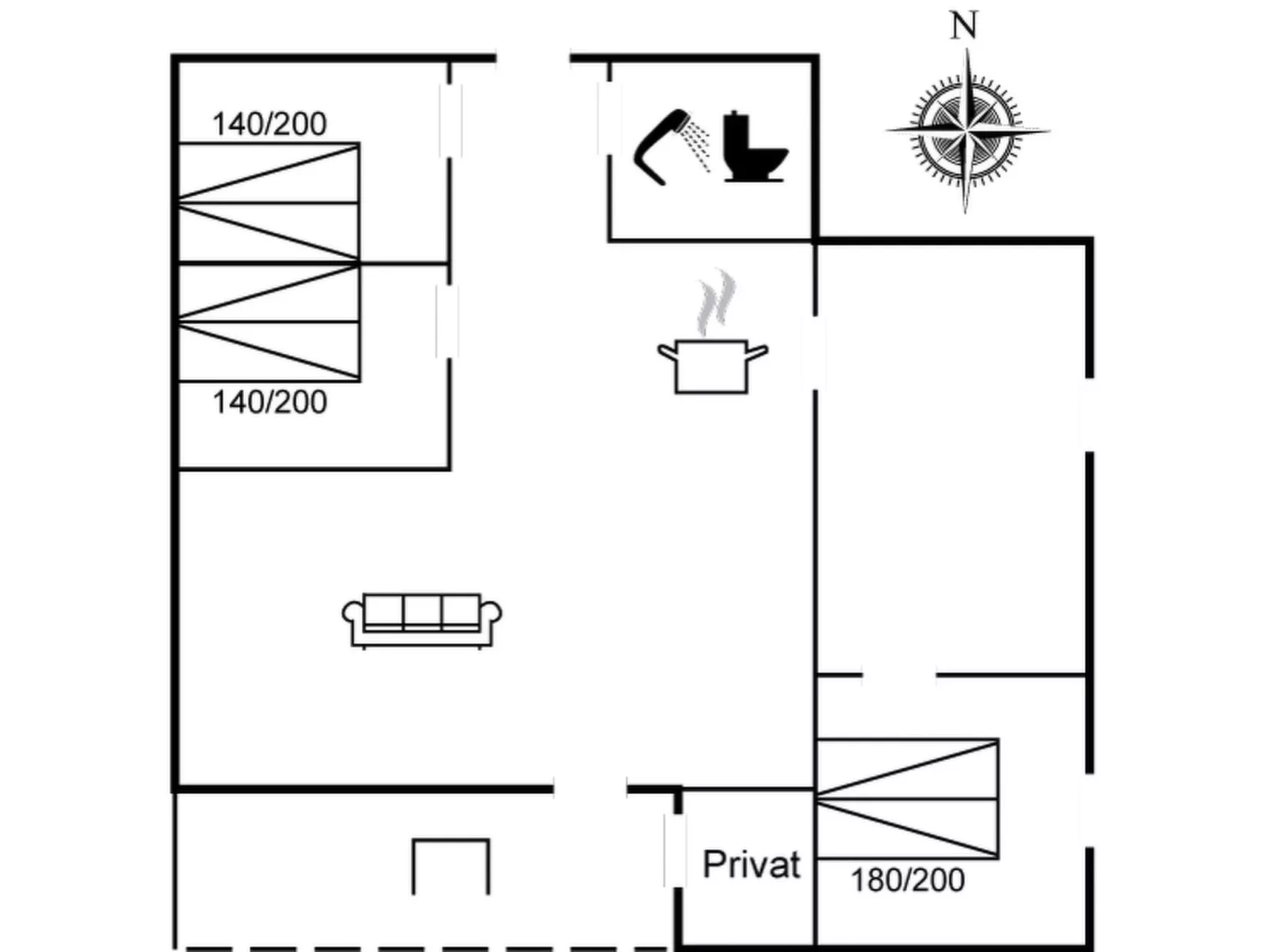 "Brynhild" - 30km from the sea
