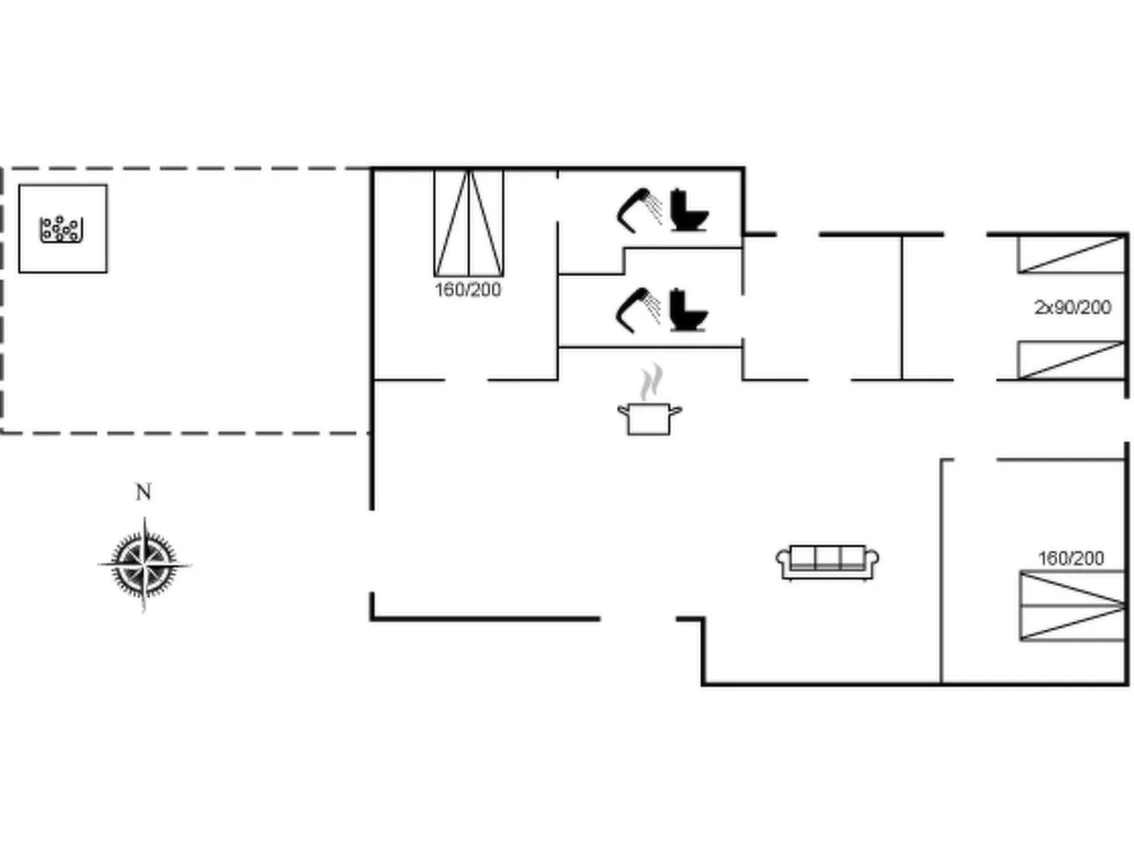 "Anemette" - 800m from the sea