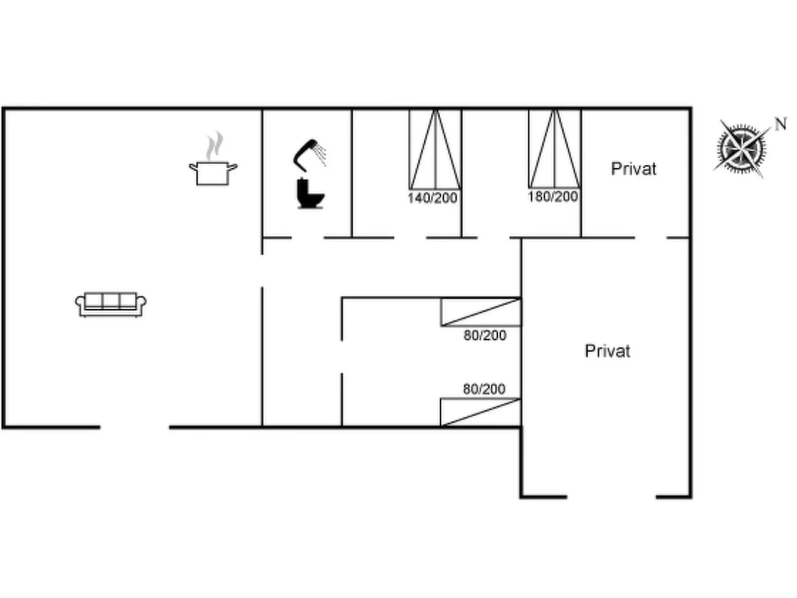 "Skyler" - 400m from the sea