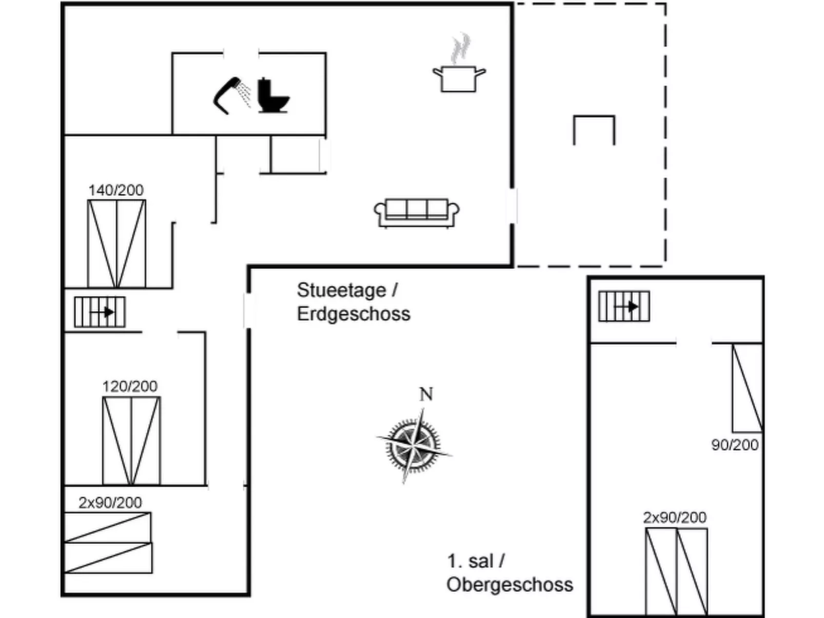 "Edele" - 3.8km from the sea