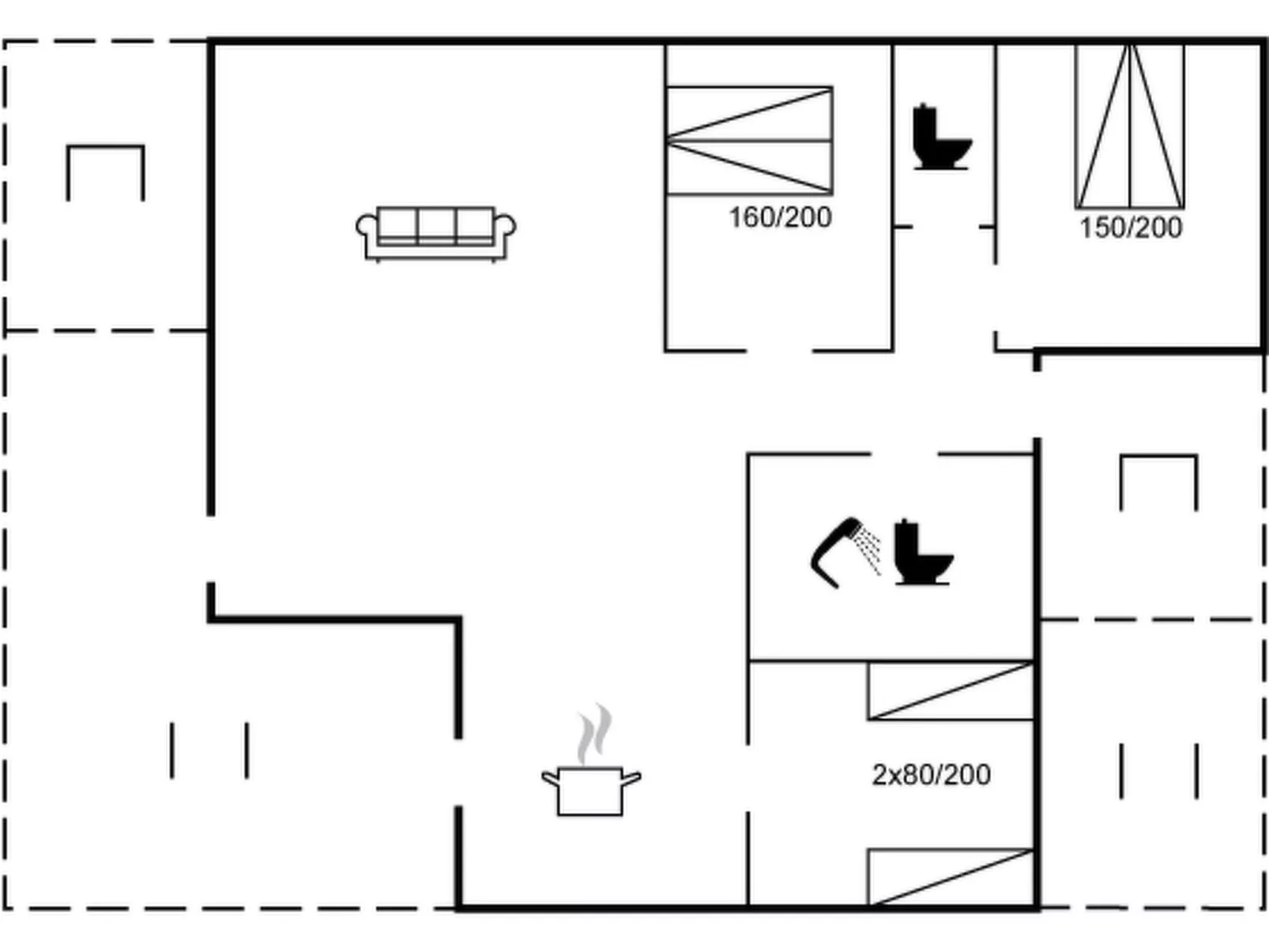 "Auno" - 140m from the sea