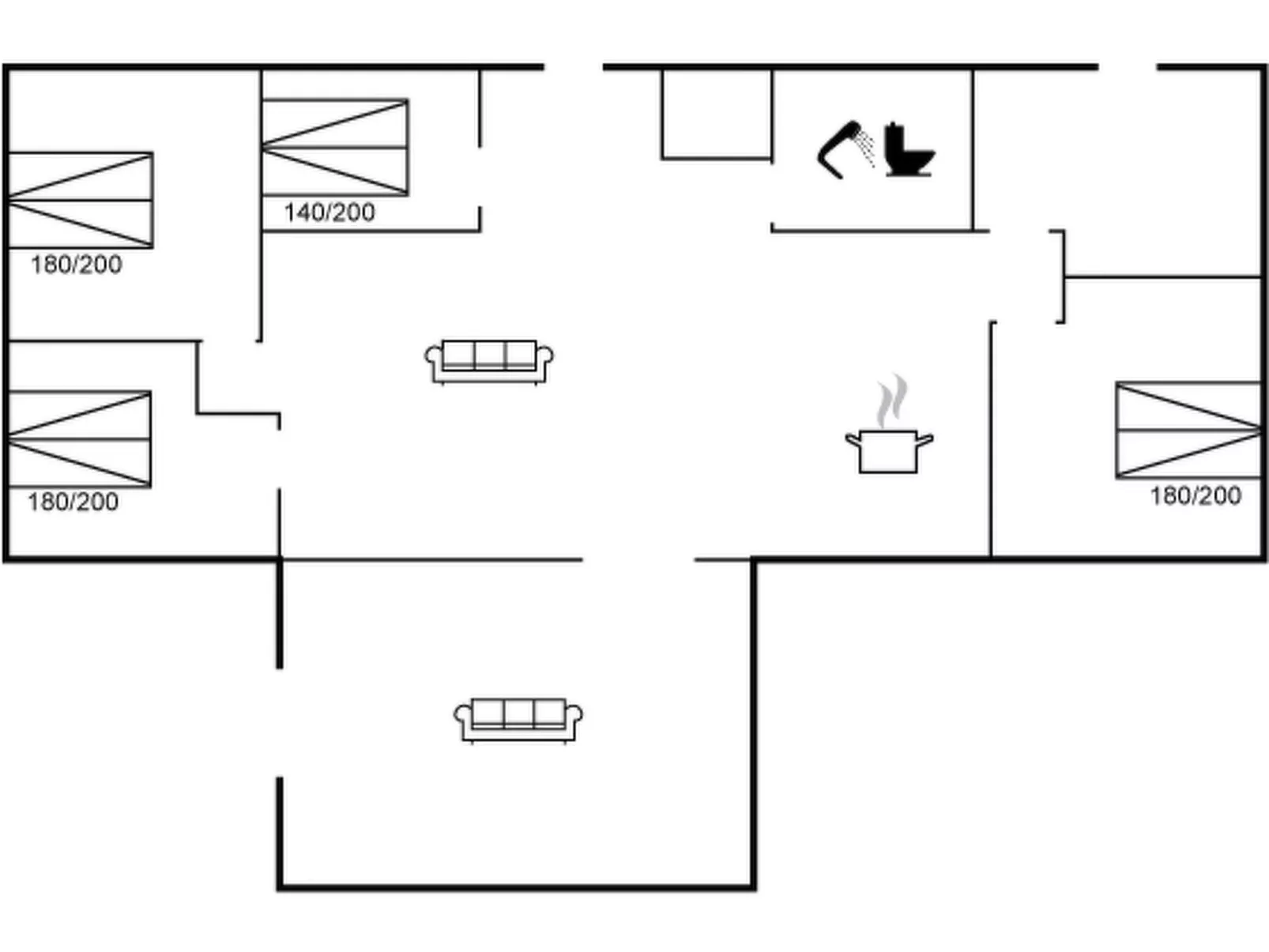 "Erle" - 1.5km from the sea