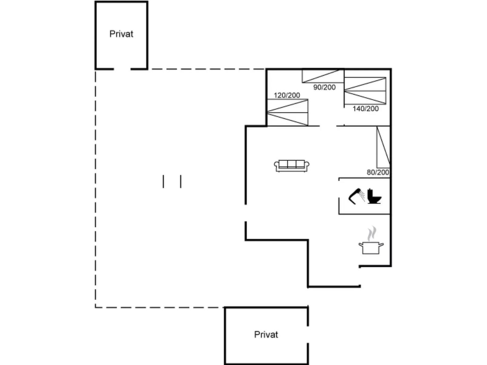 "Ljuba" - 700m from the sea