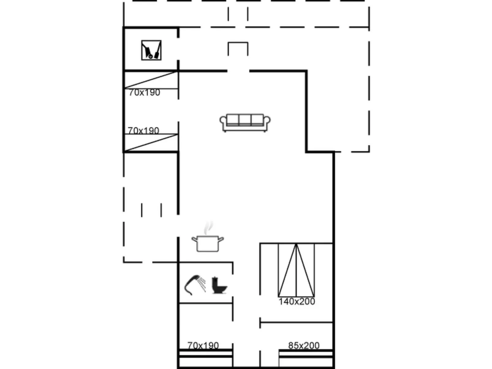 "Conny" - 350m from the sea