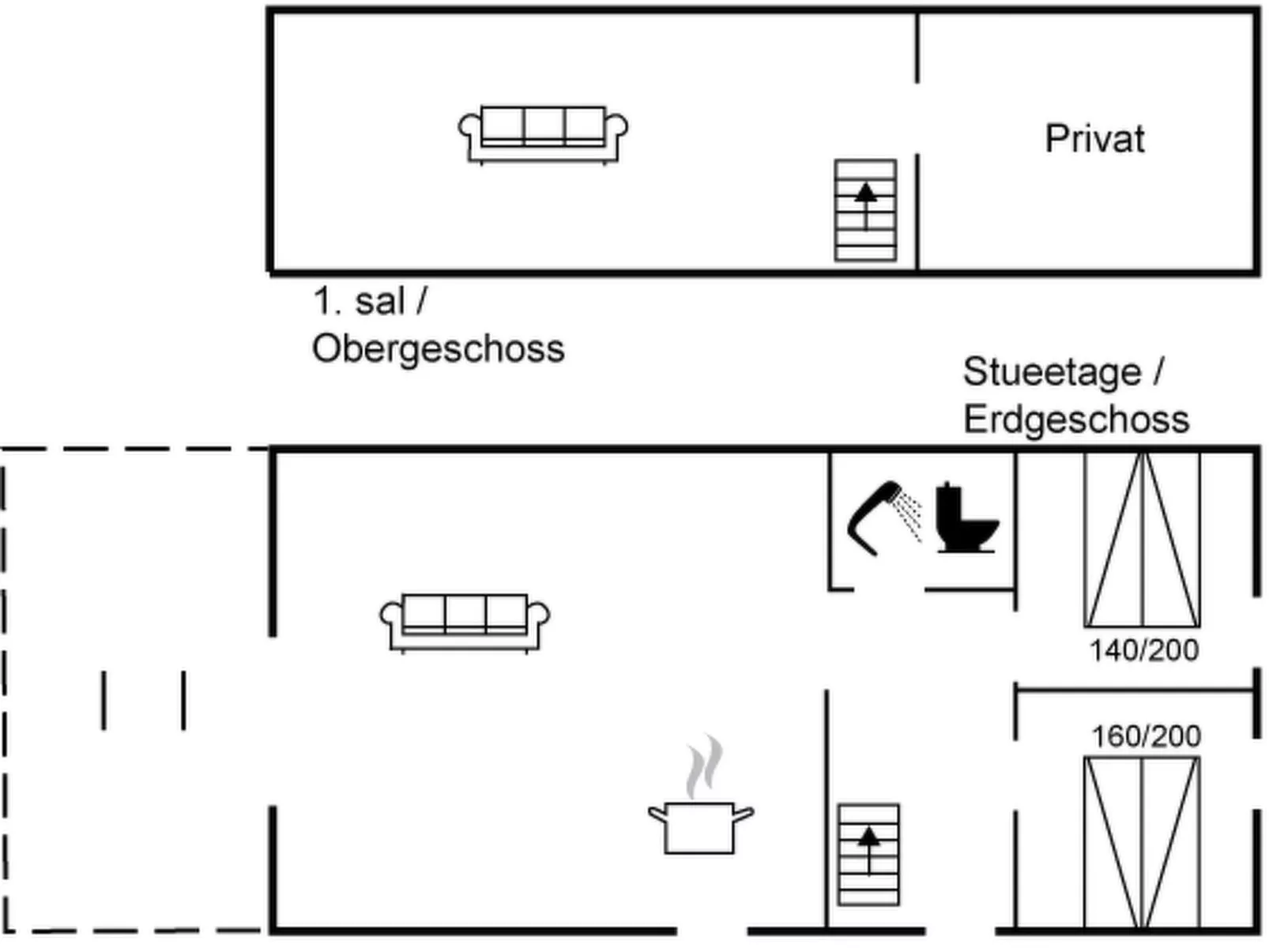 "Elisabetha" - 100m from the sea
