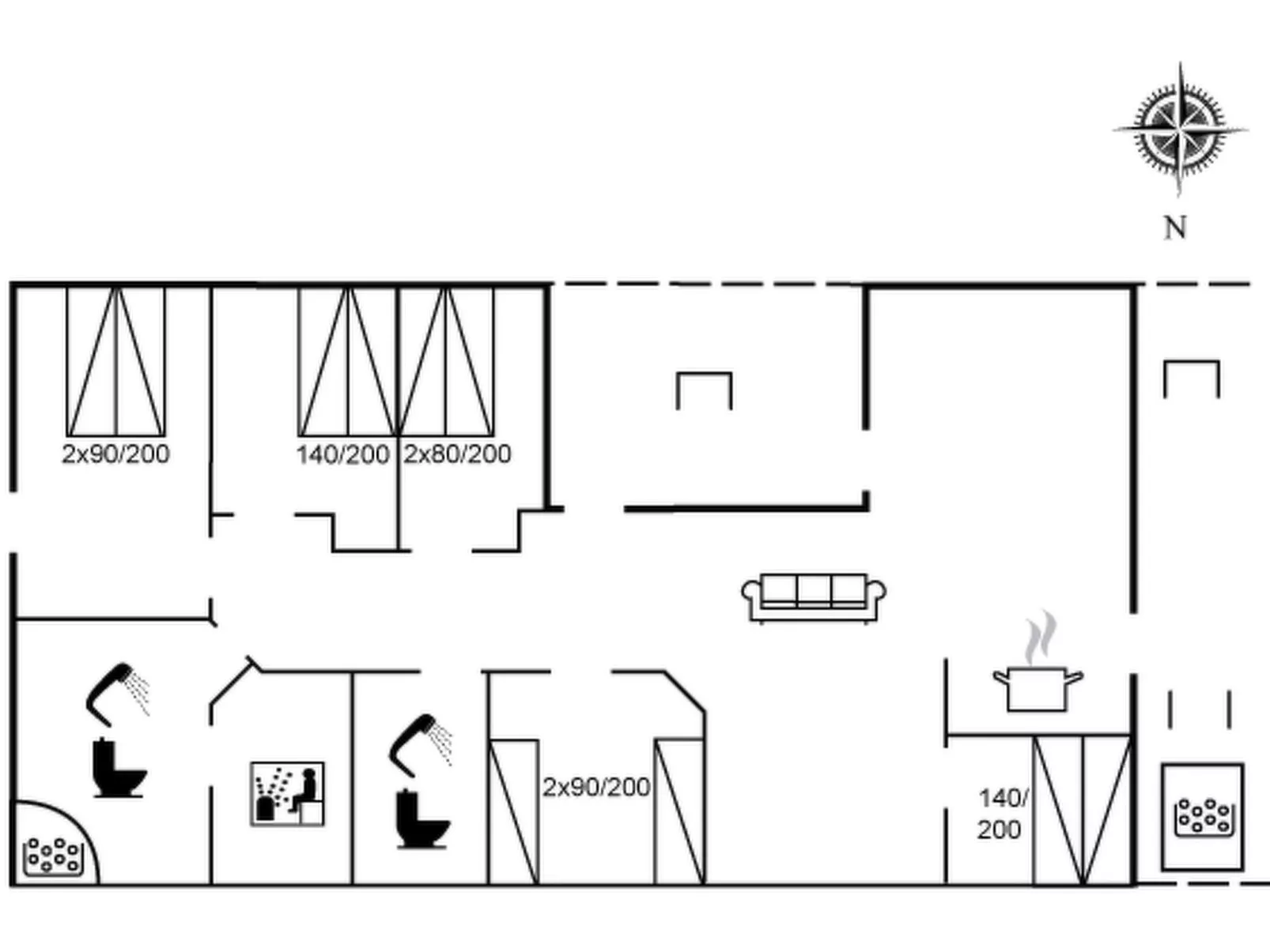 "Gravers" - 100m from the sea