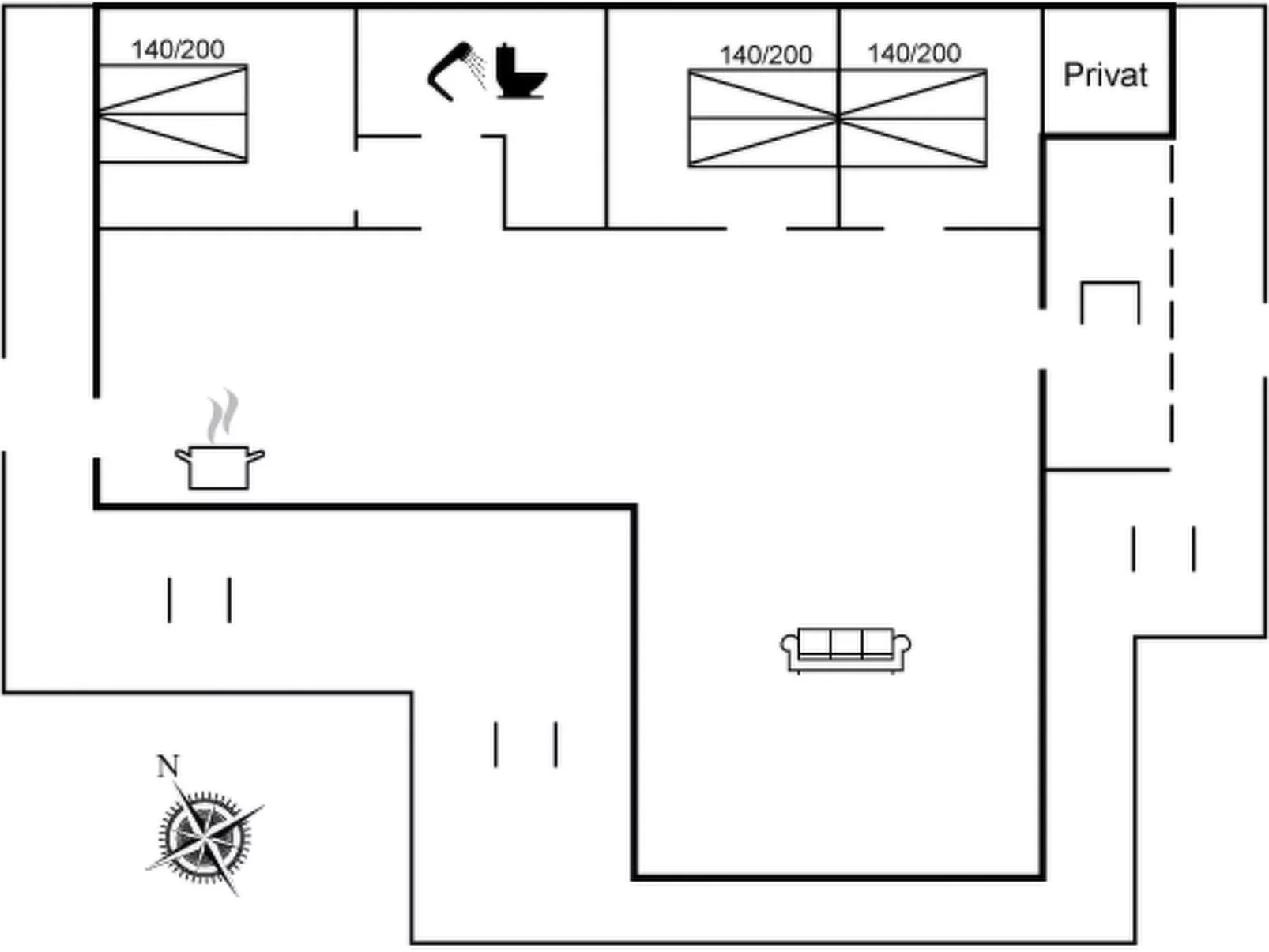 "Adde" - 1km from the sea