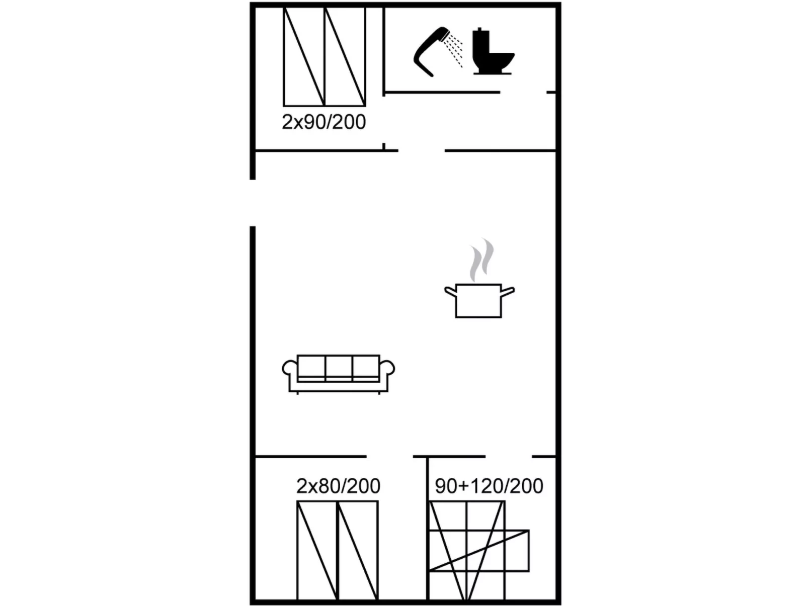 "Gubbe" - 300m from the sea