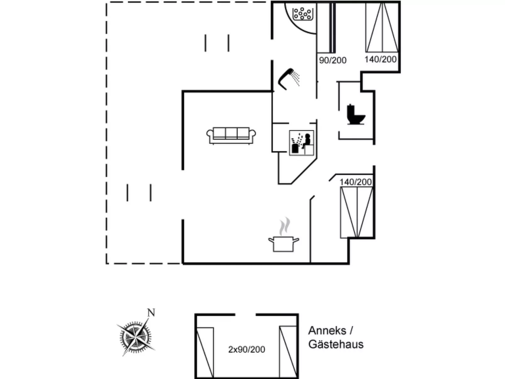 "Hilde" - 350m to the fjord