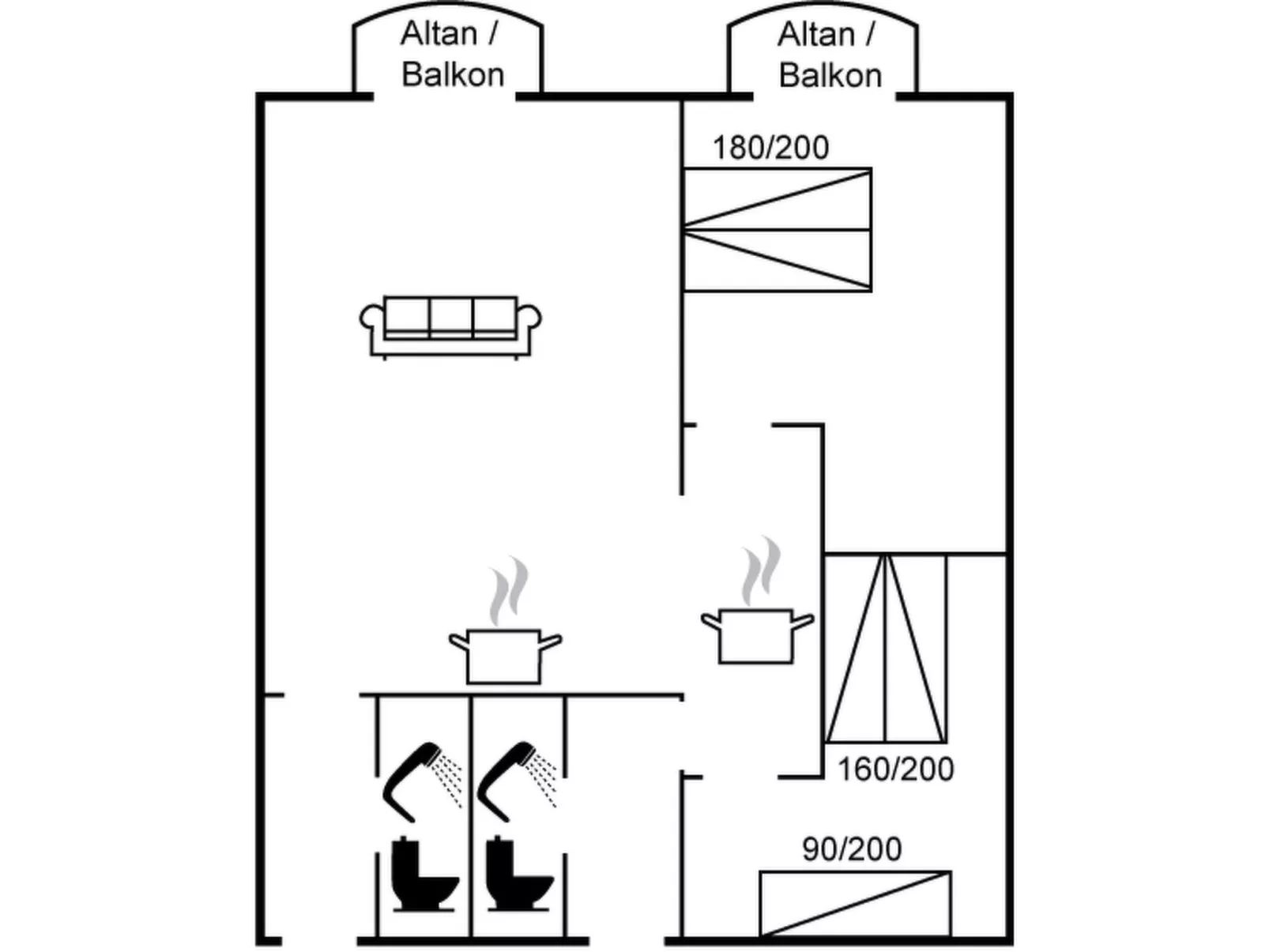 "Eicke" - 400m from the sea