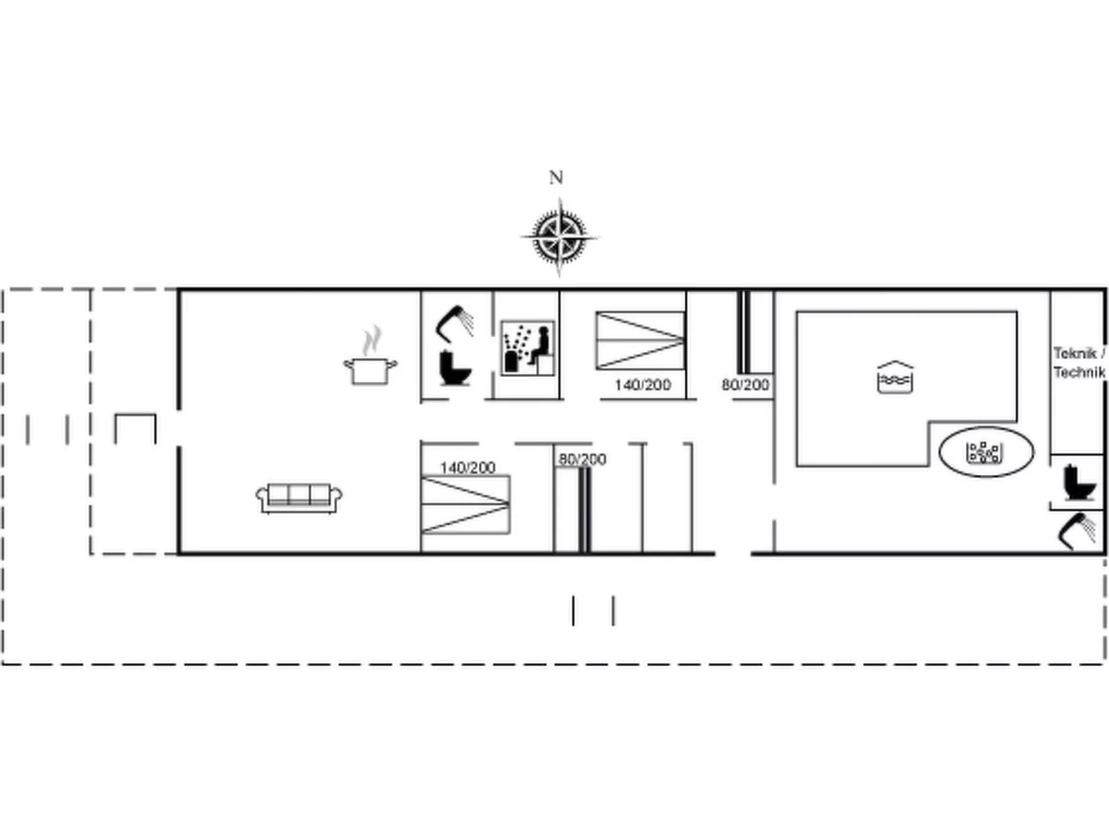 "Yngve" - 1.2km from the sea