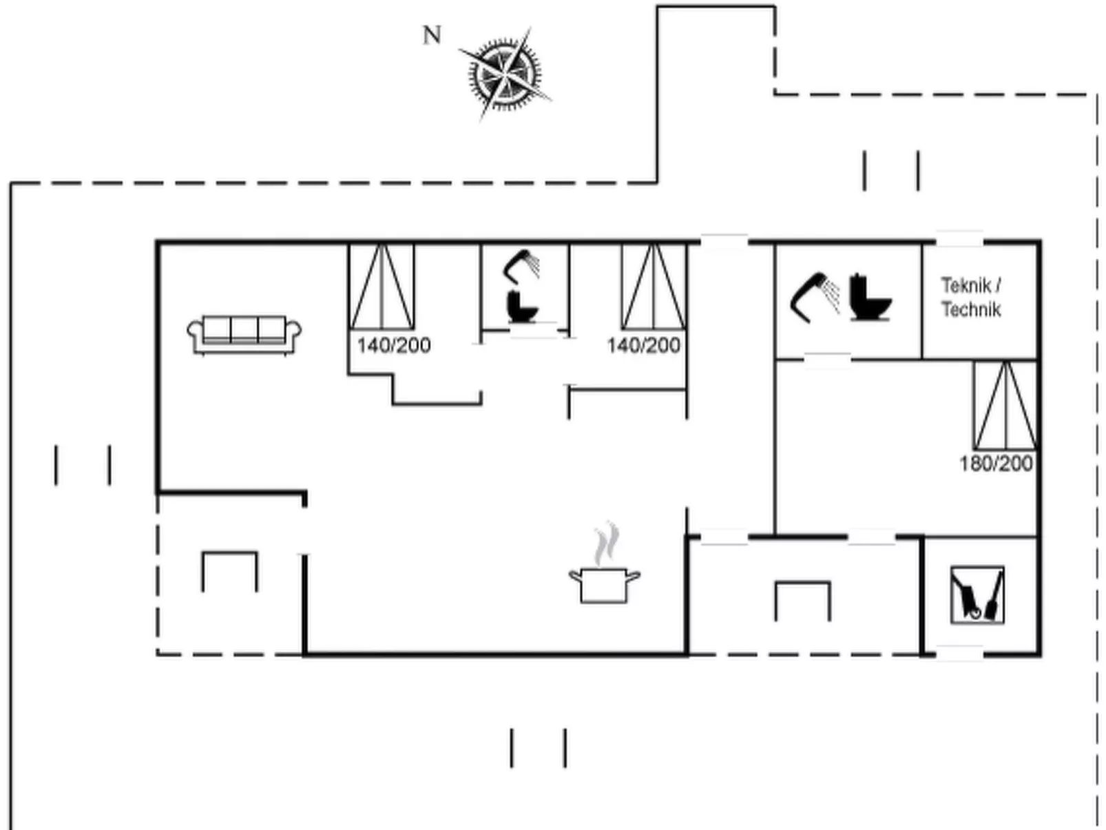 "Frithbjorn" - 900m from the sea