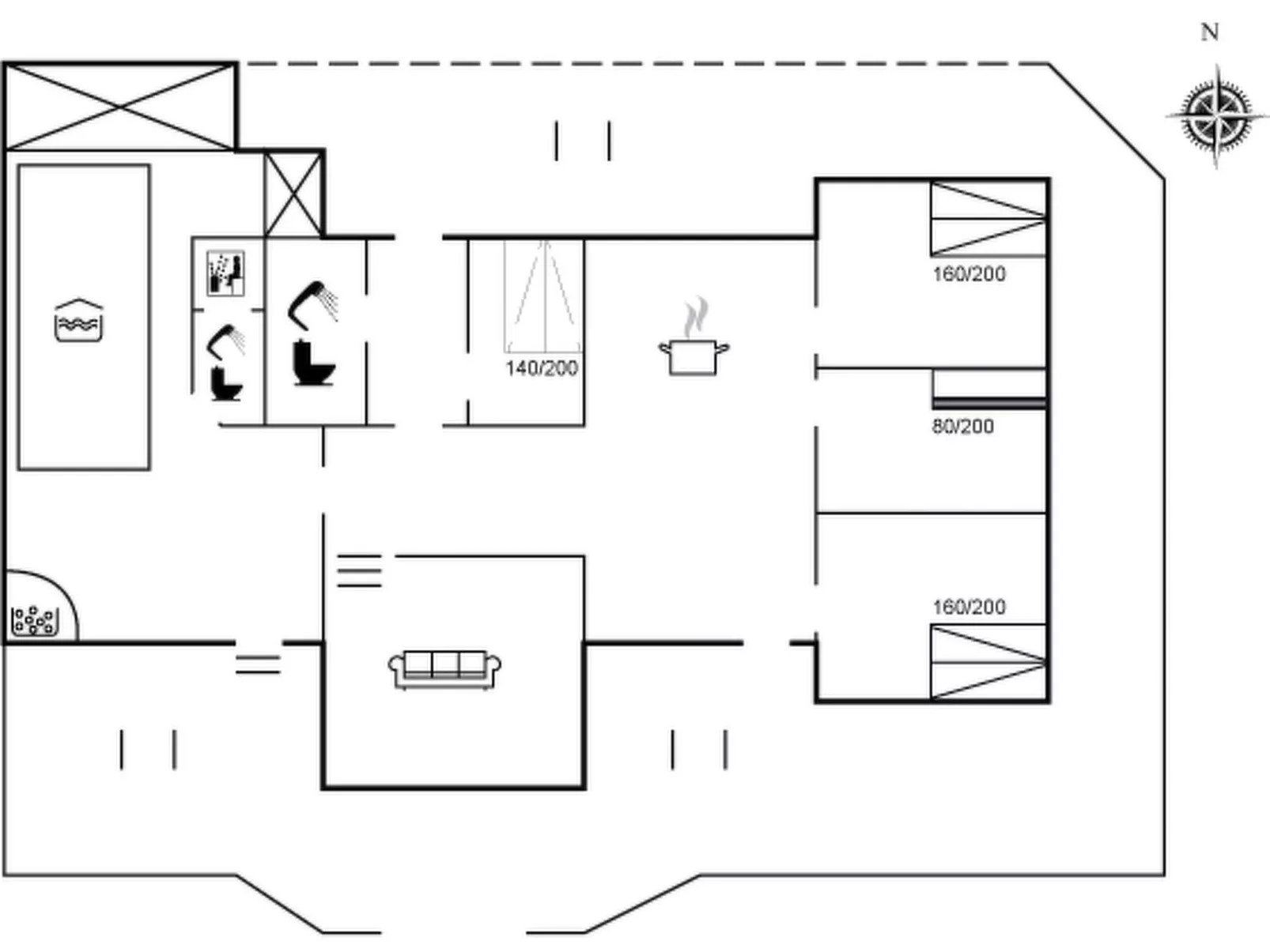 "Lillesol" - 425m from the sea