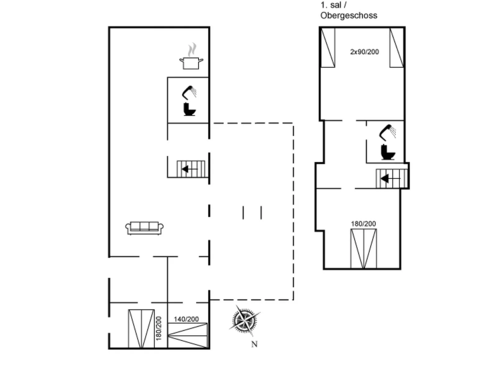 "Frederikke" - 300m from the sea