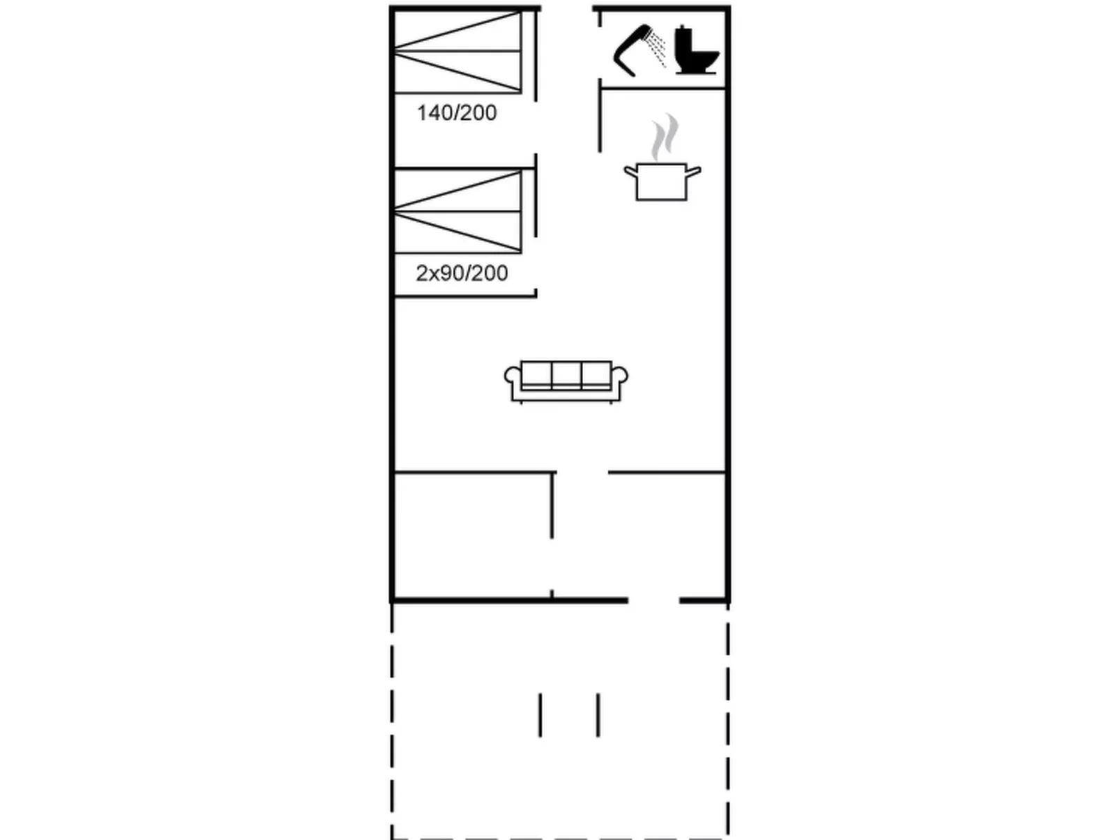 "Eirik" - 700m from the sea