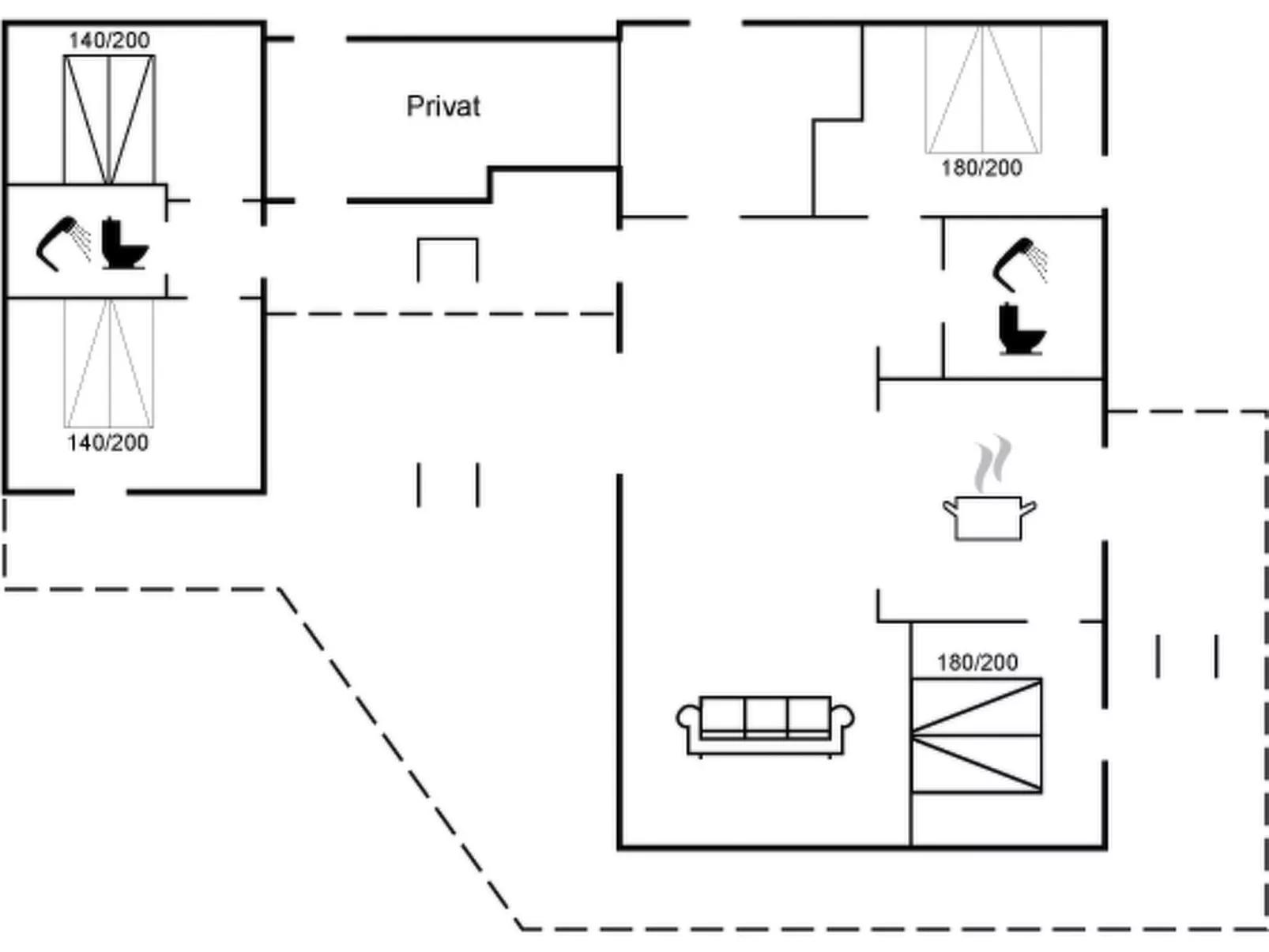 "Thorfin" - 300m from the sea
