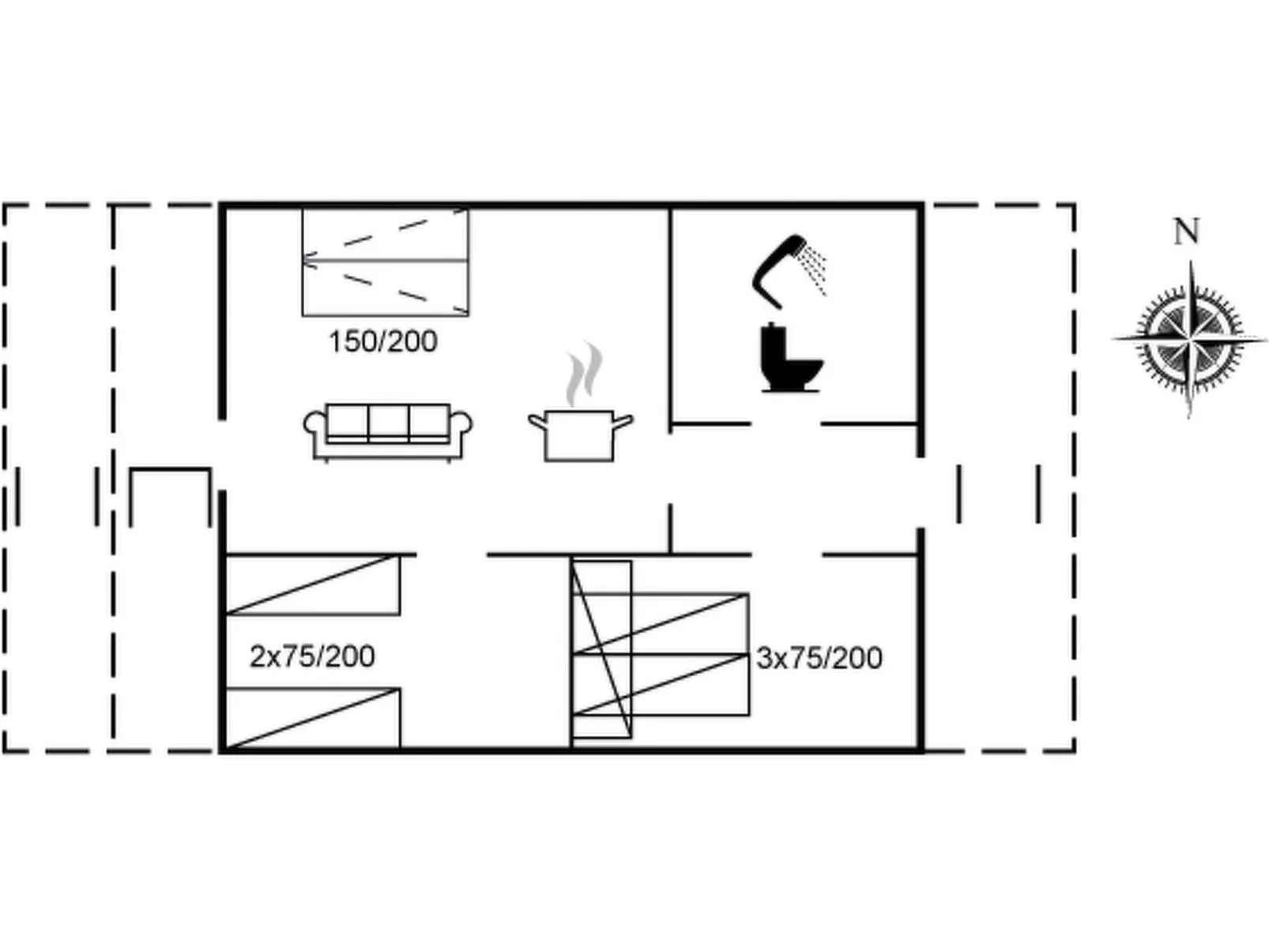 "Jesper" - 350m from the sea