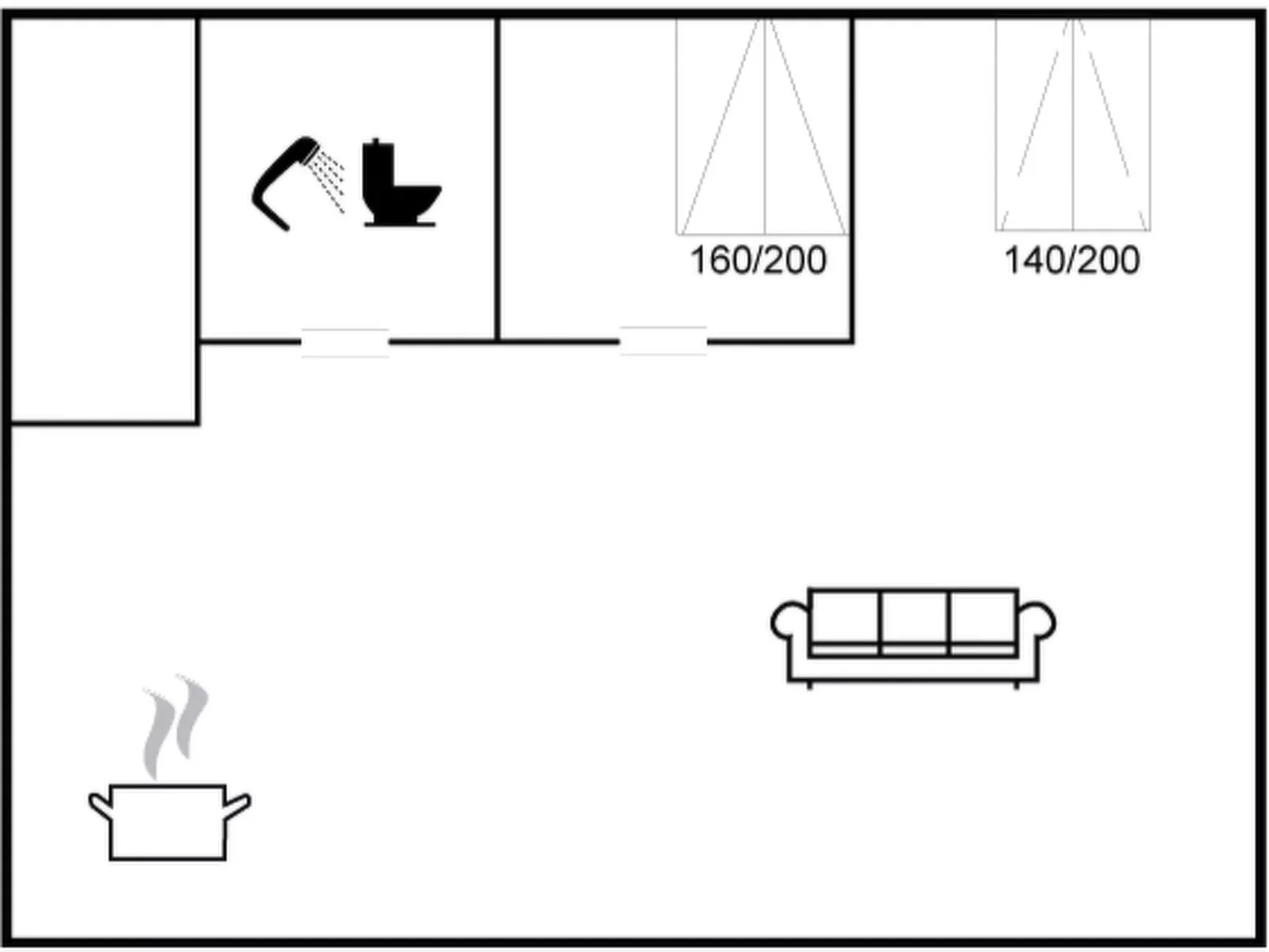 "Trpana" - 1km to the fjord