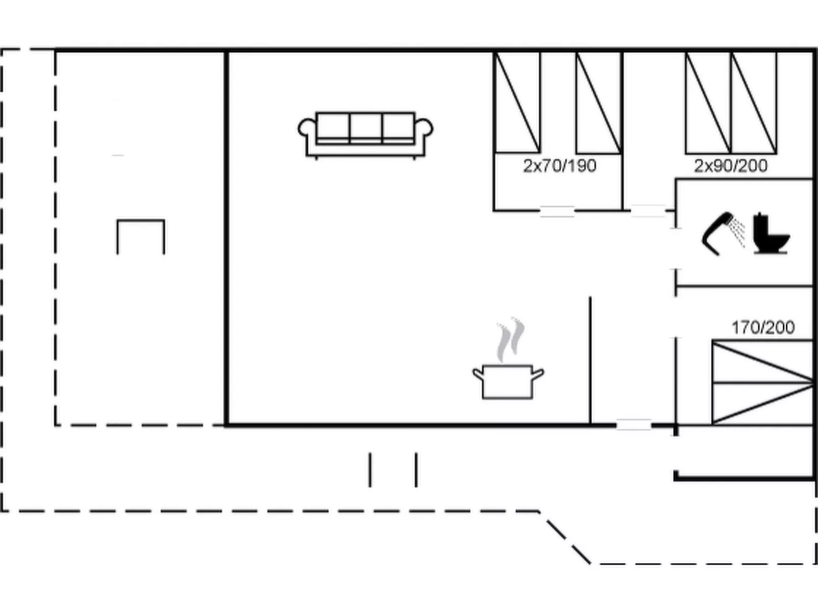 "Dorathea" - 360m from the sea