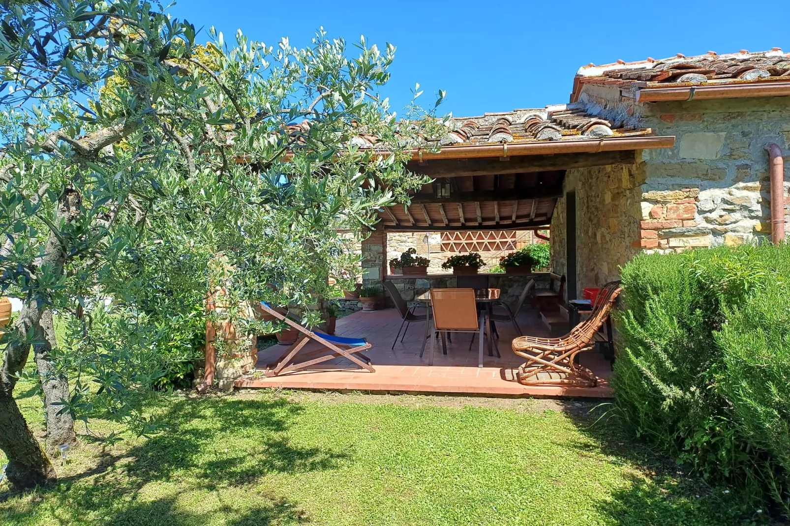 Agriturismo Podere Ceccherini in San Leolino - La Loggia - Terrasbalkon