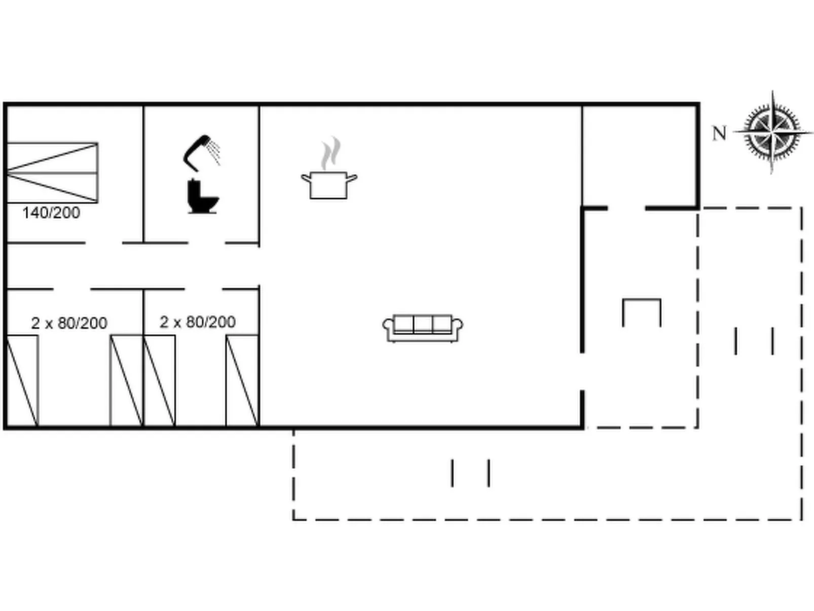 "Gren" - 580m from the sea