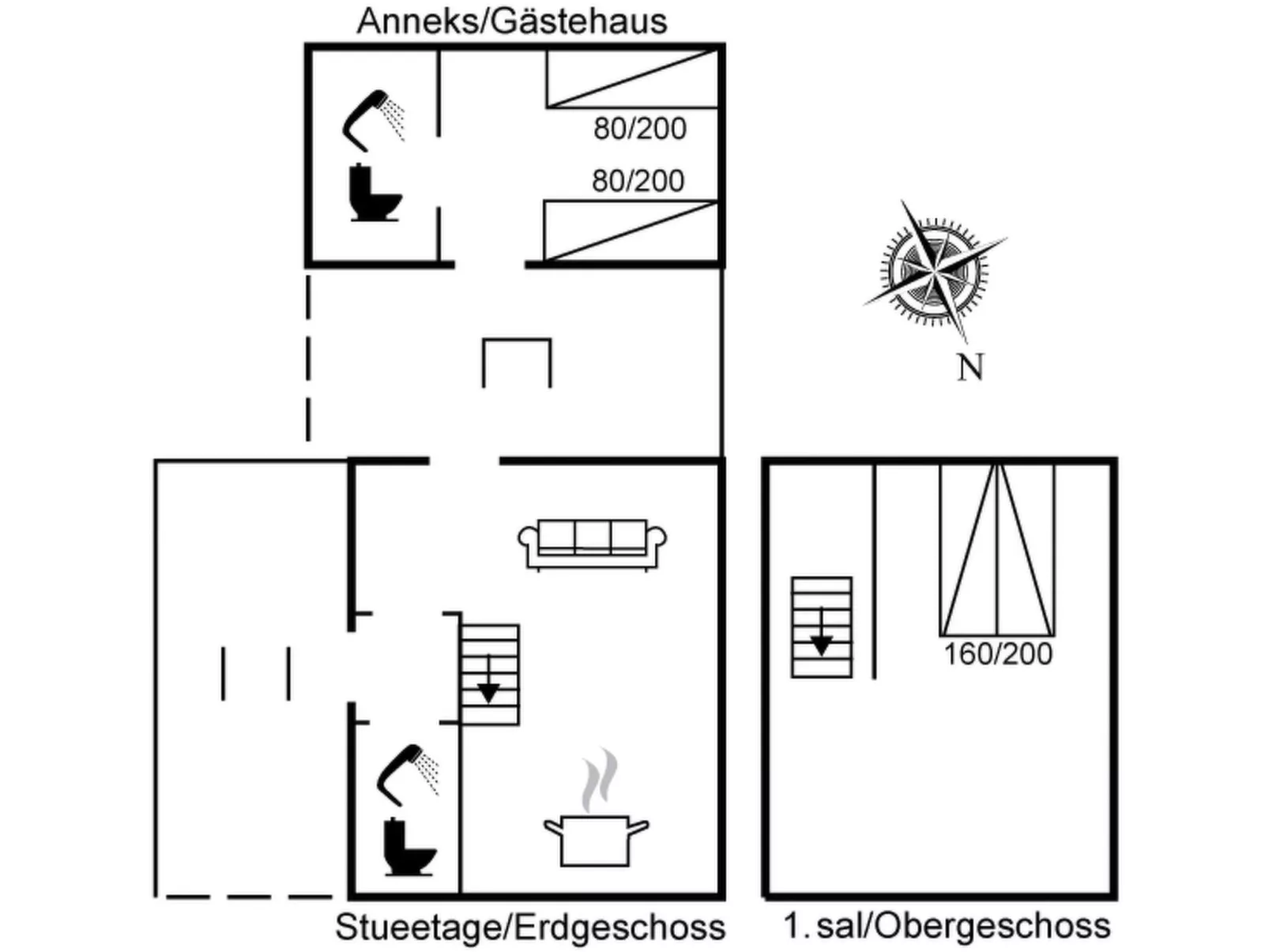 "Asgerd" - 20m from the sea