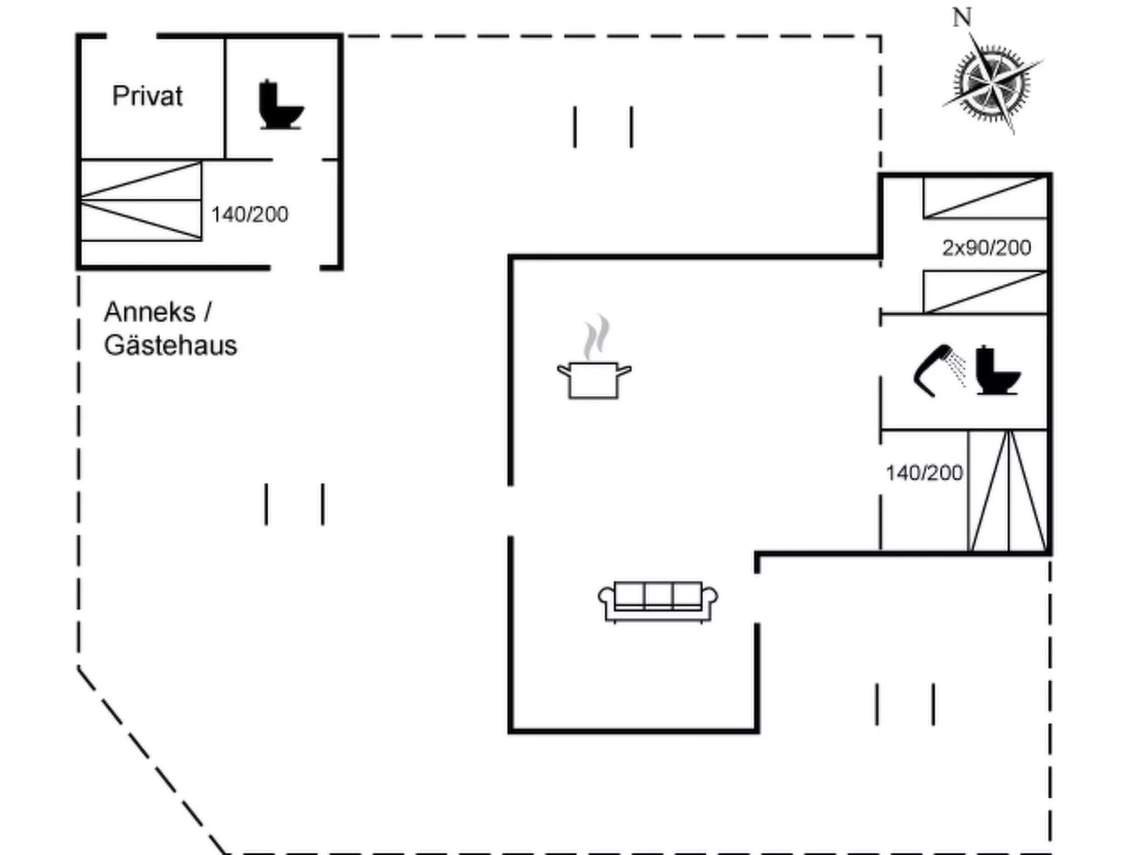 "Arnulfuer" - 100m from the sea