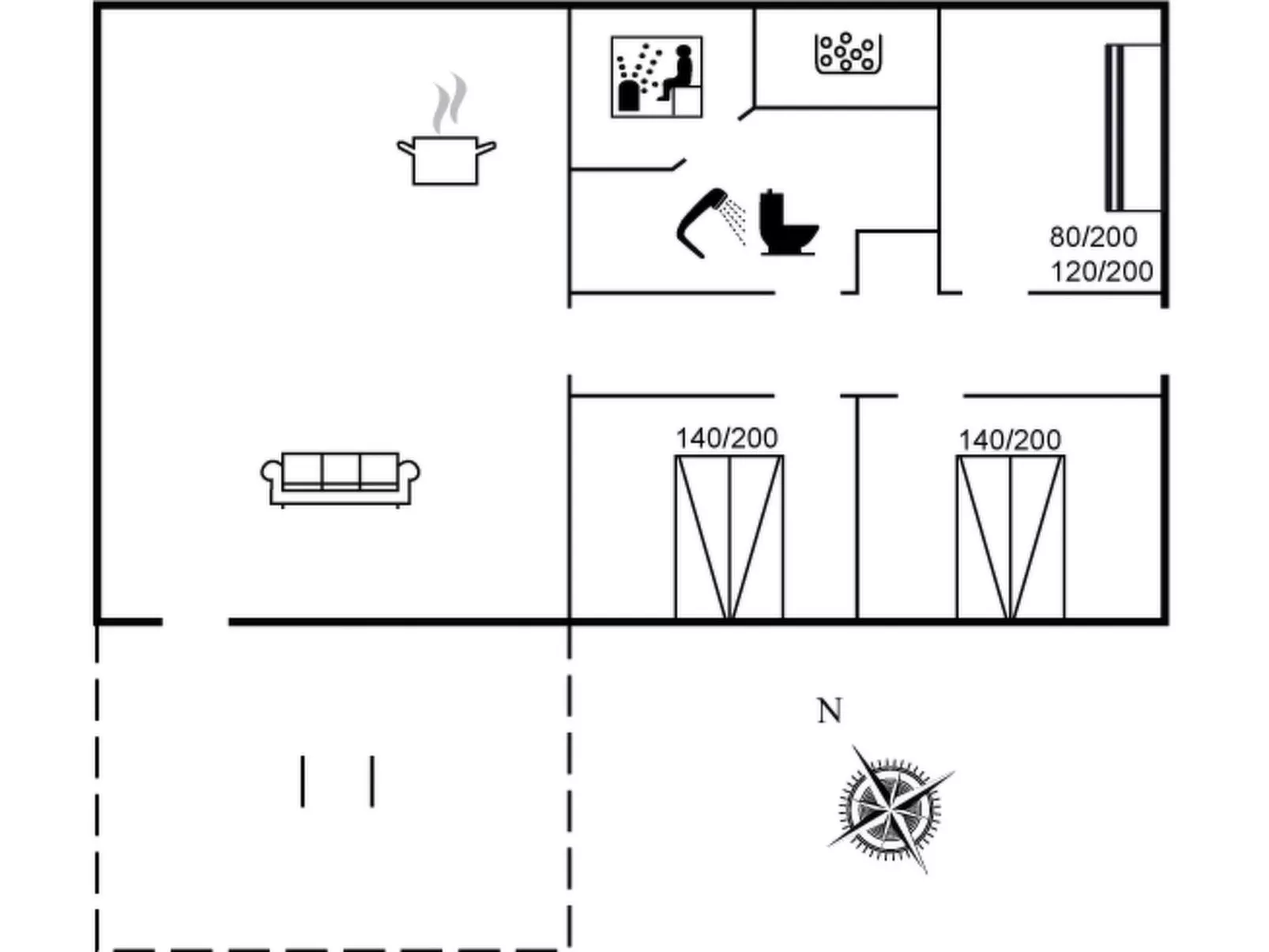 "Matild" - 250m from the sea