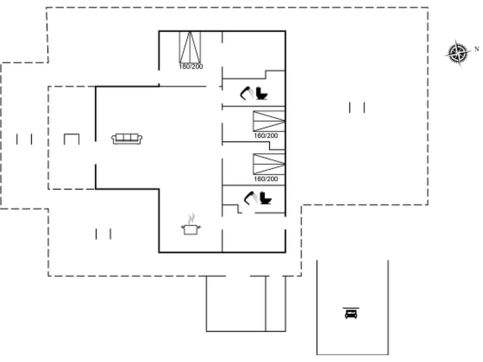 "Thyra" - 50m to the fjord