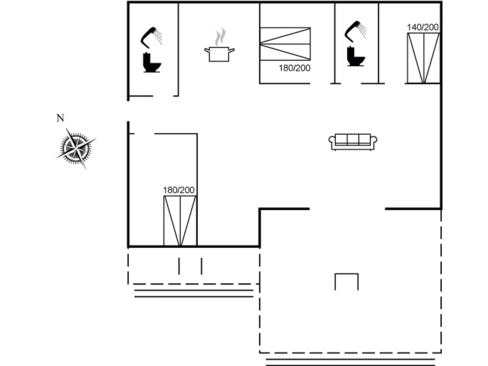 "Fridborg" - 425m from the sea