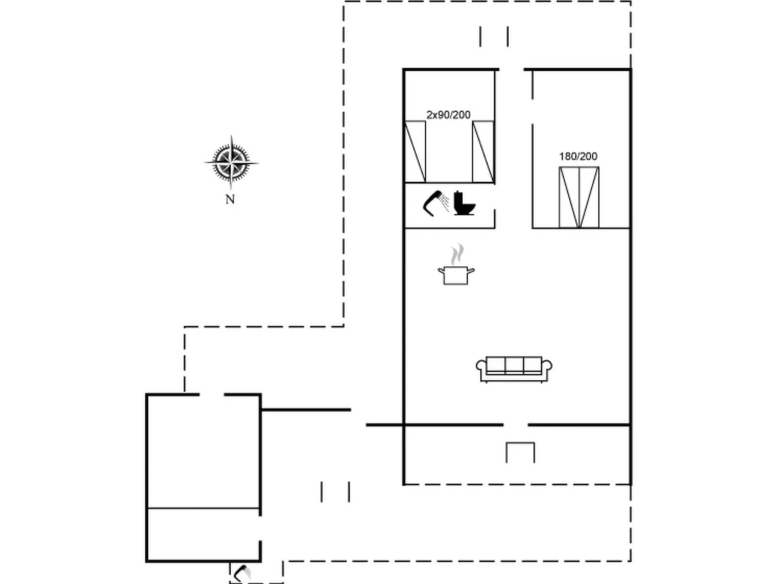 "Nahuel" - 1km from the sea