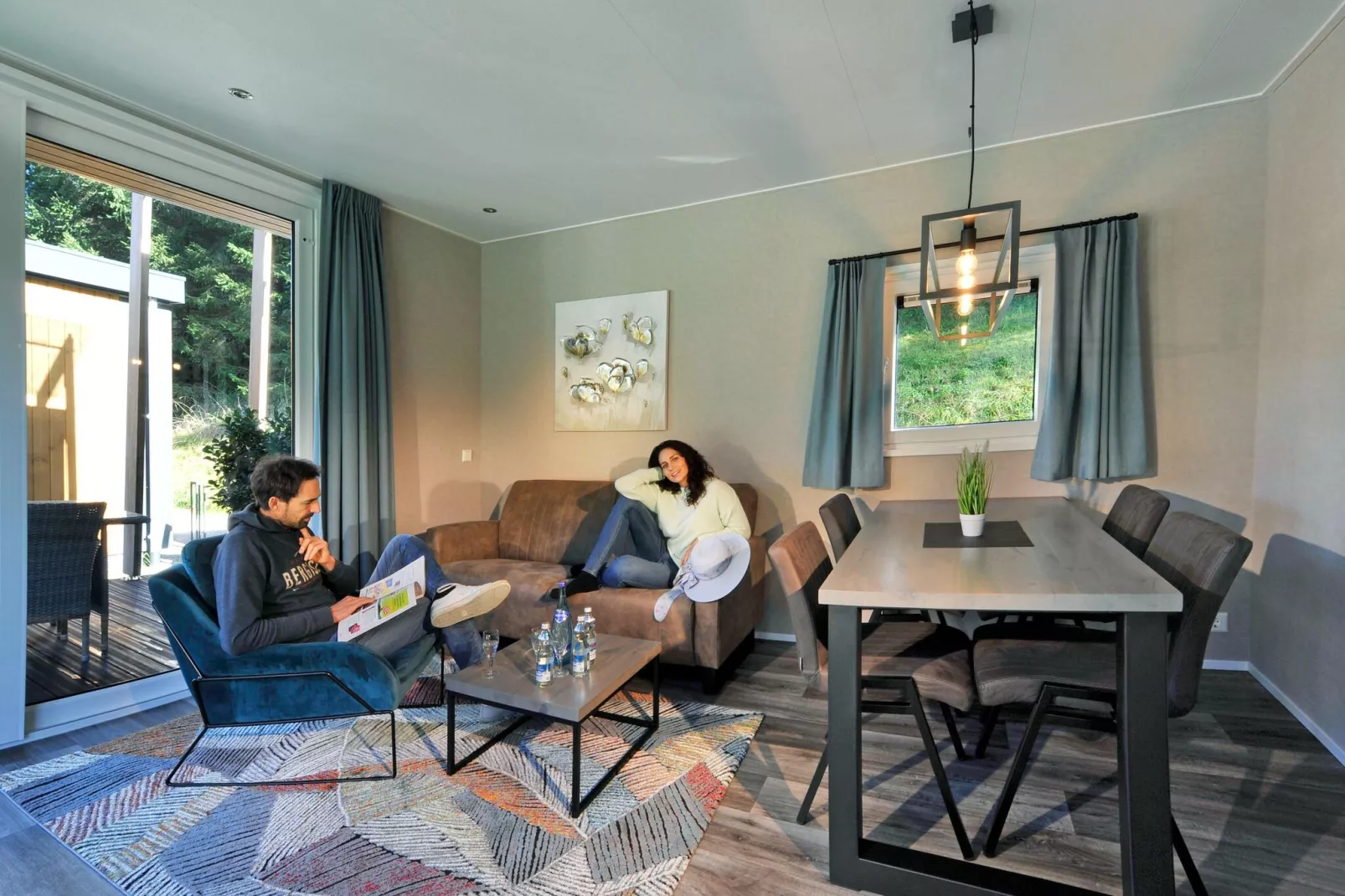 Camping Seeblick Toni - 4 Personen-Woonkamer