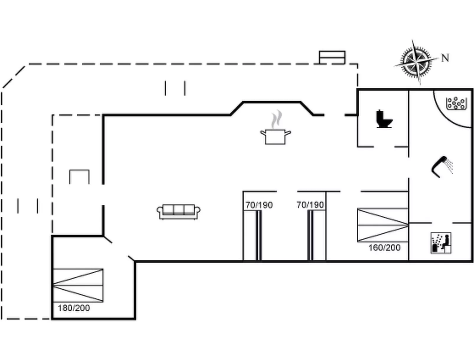 "Ellinor" - 190m from the sea