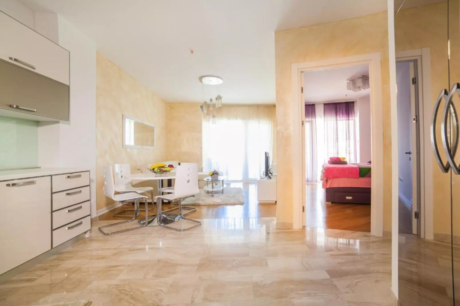 Exclusive Budva Stay Steps From the Beach - One Bedroom Apartment with Balcony