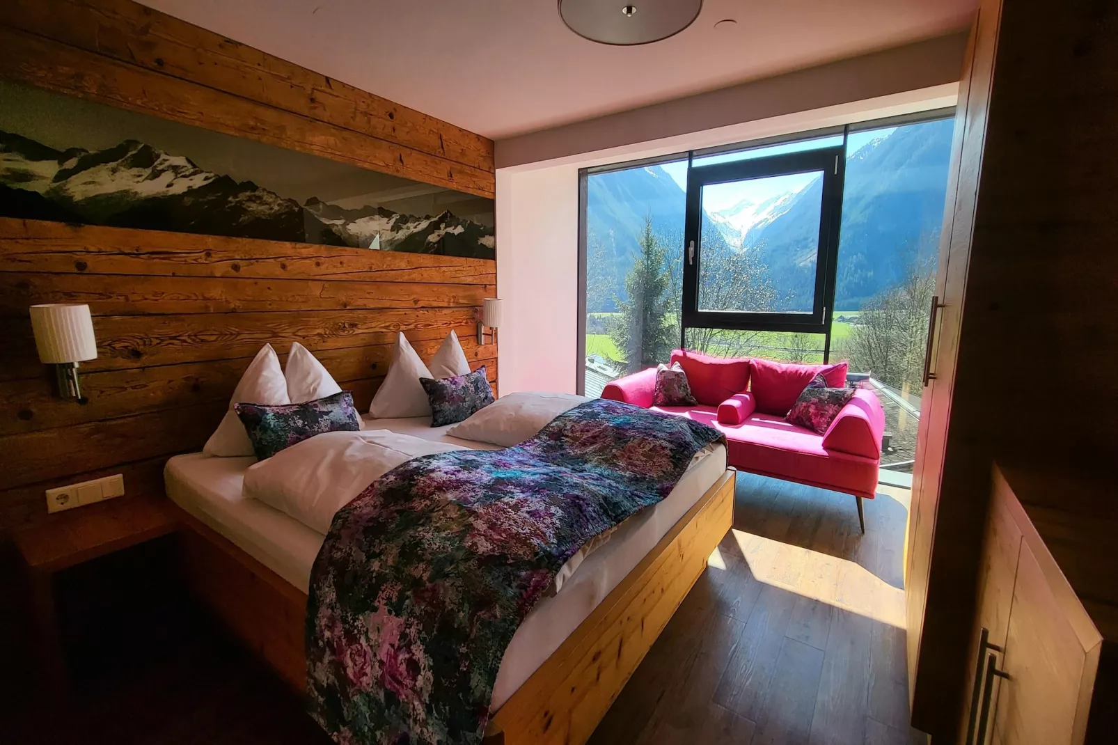 Appartement Tauernfenster-Woonkamer