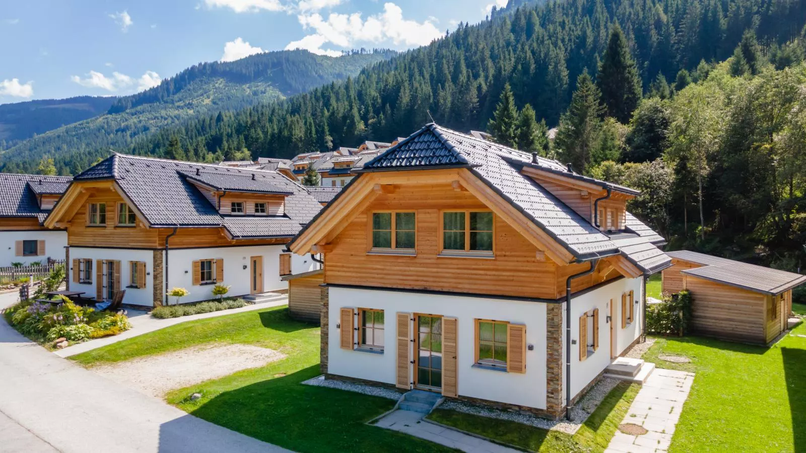 Steier Hütte-Buitenkant zomer