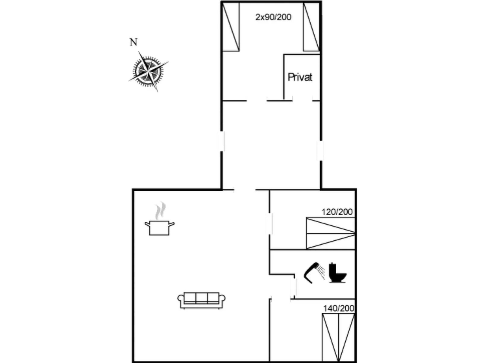 "Hunding" - 7km from the sea