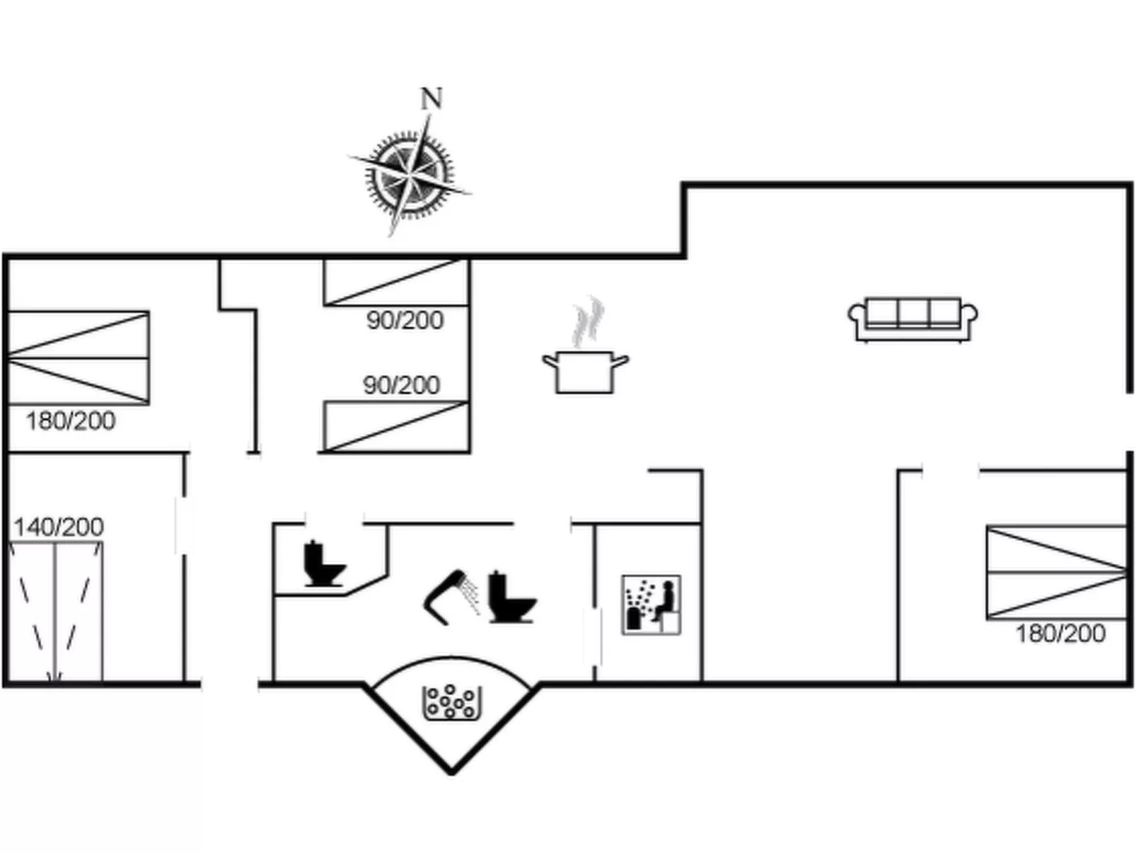 "Aja" - 900m from the sea-Binnen