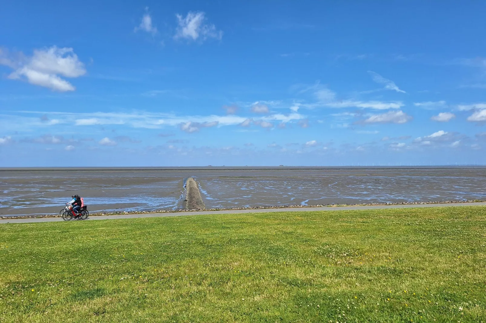 SeeZeichen auf Nordstrand - 4 Personen-Gebieden zomer 1km