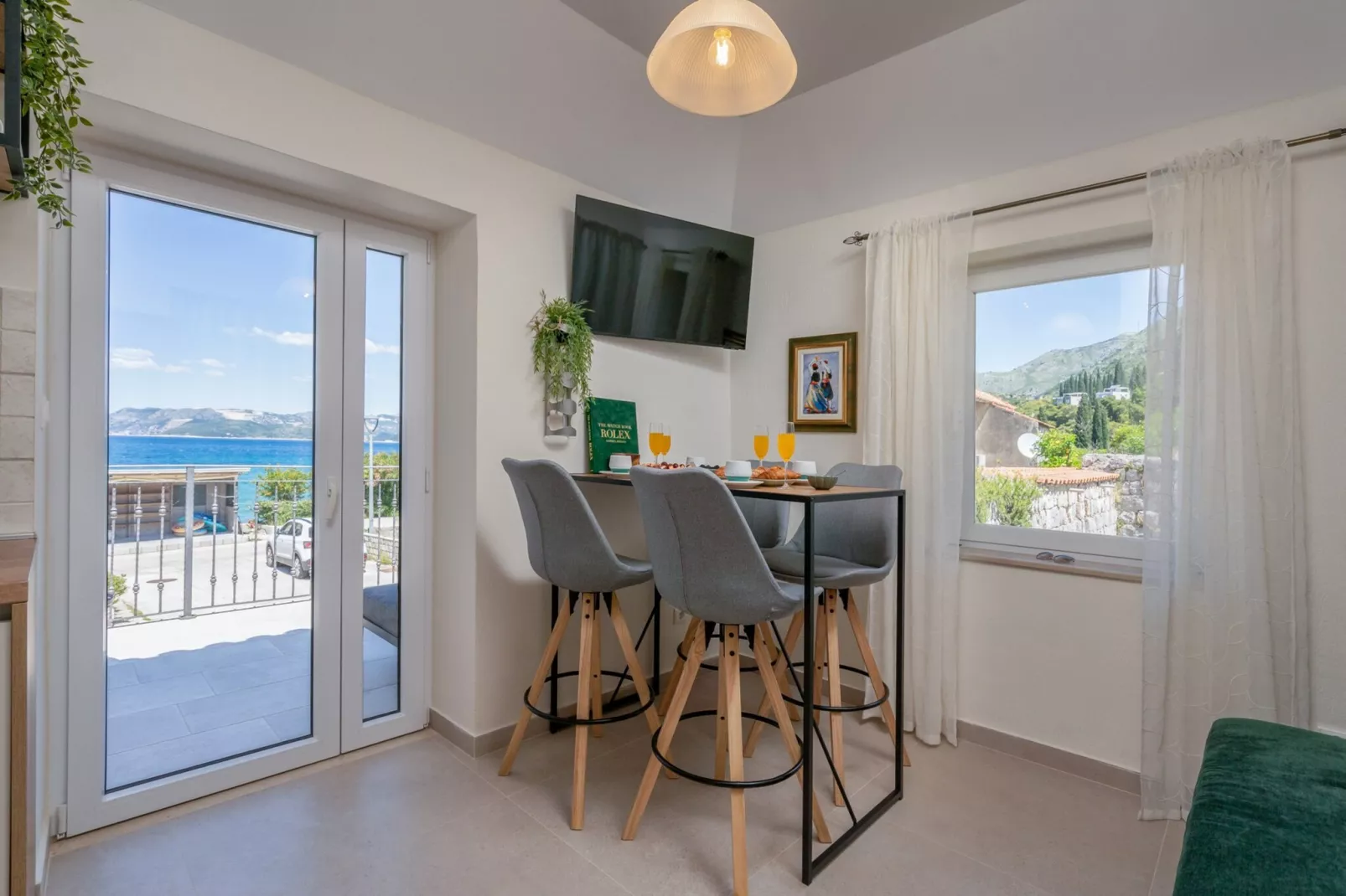 Apartments Lotea - Two-Bedroom Apartment with Terrace and Sea View-Keuken