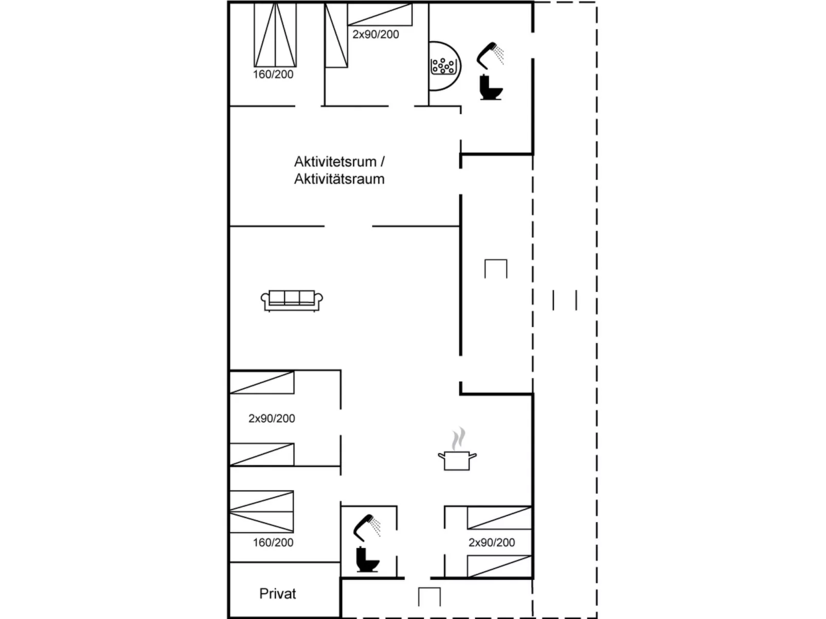 "Gertraude" - 800m from the sea