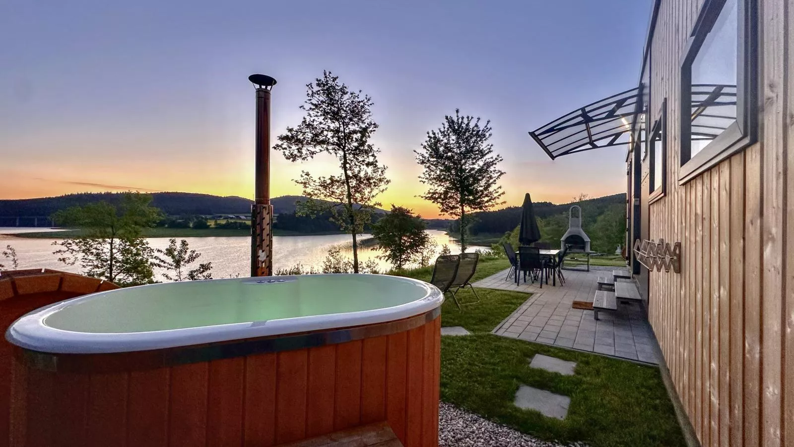 Feriendorf Seeblick - Tiny Chalet Nr 6-Waterzicht