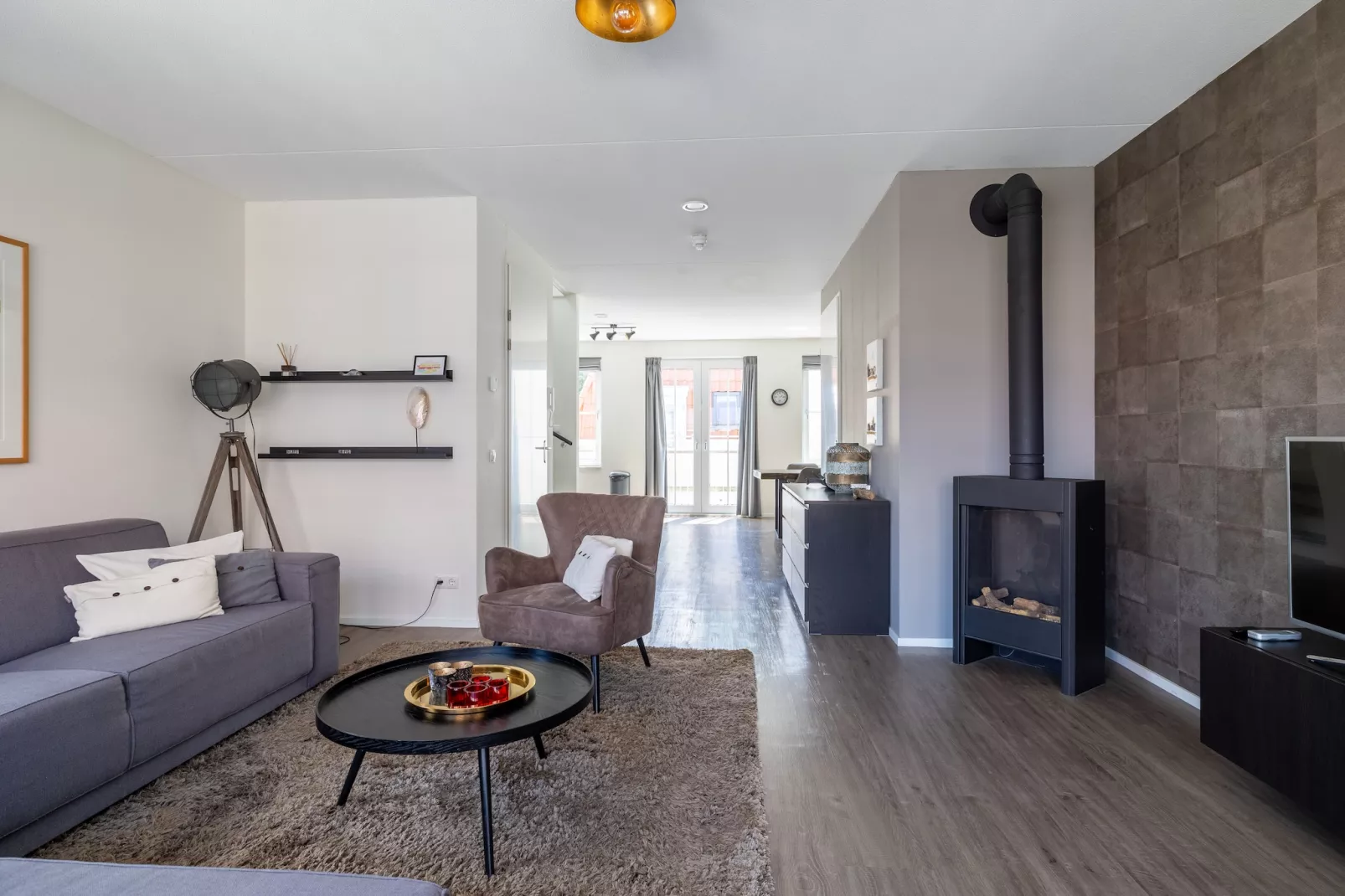 Appartement Kaapduinseweg 13 Dishoek 13D luxe 6p sauna-Woonkamer