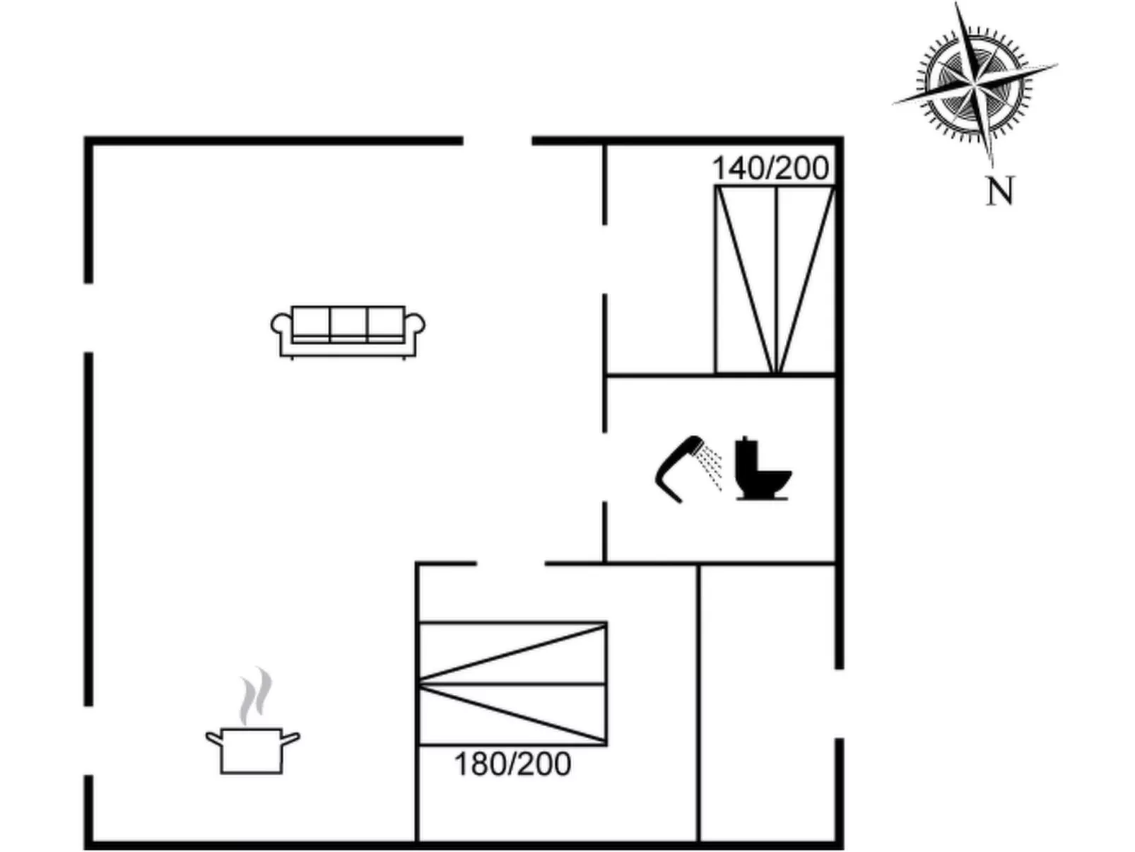 "Majbritt" - 50m from the sea