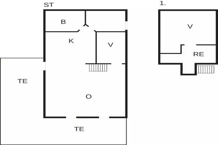 4 sterren vakantie huis in-Plattegrond