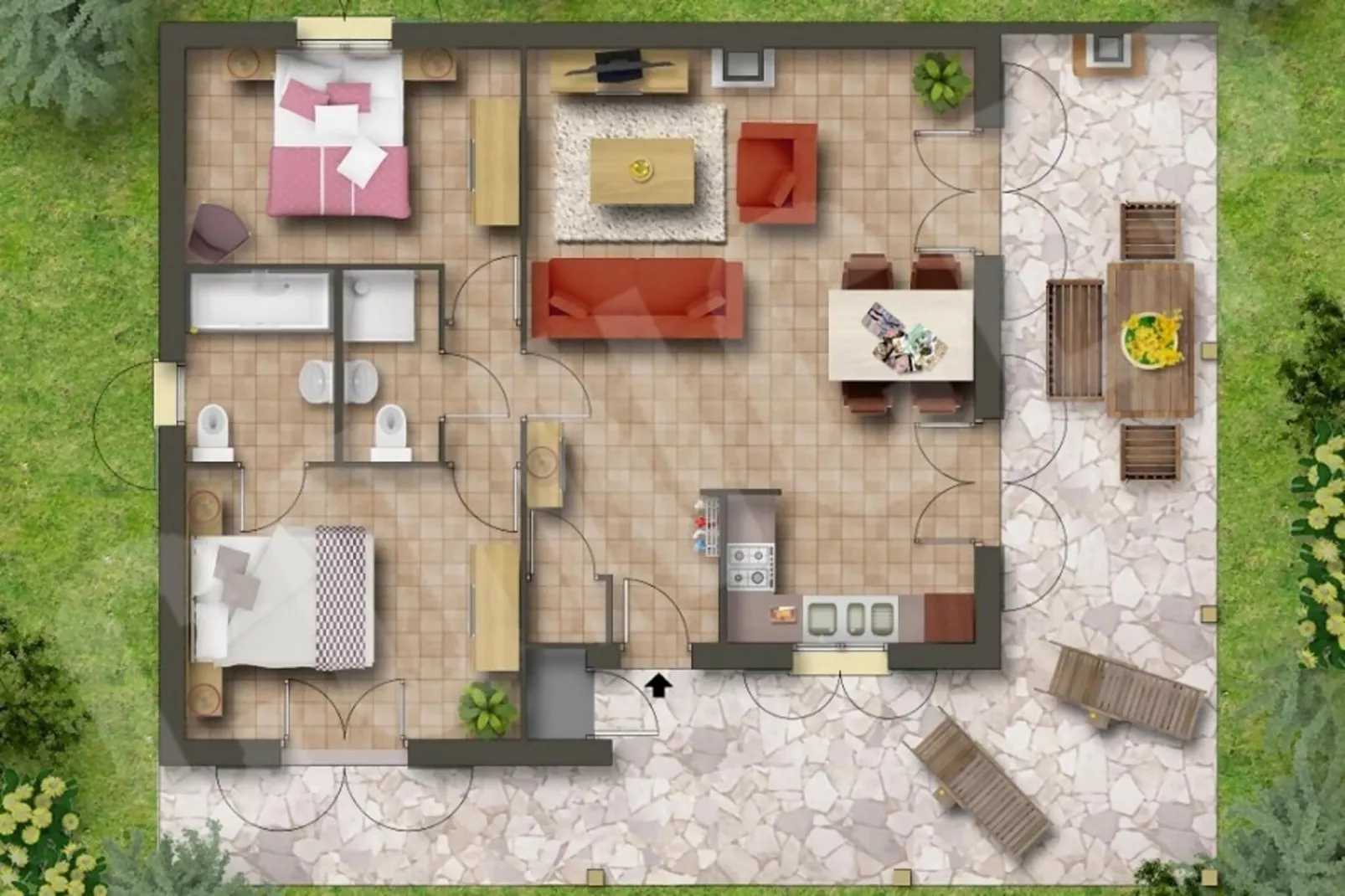 FranceComfort Domaine Les Forges 2-Plattegrond