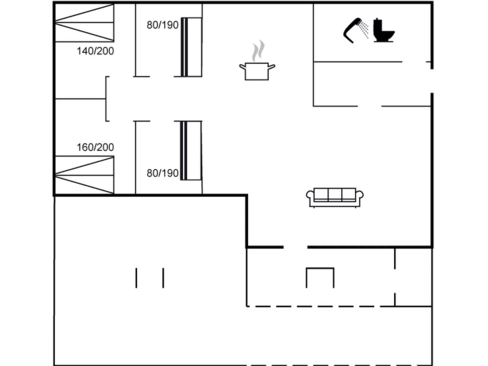 "Myrte" - 900m from the sea-Binnen